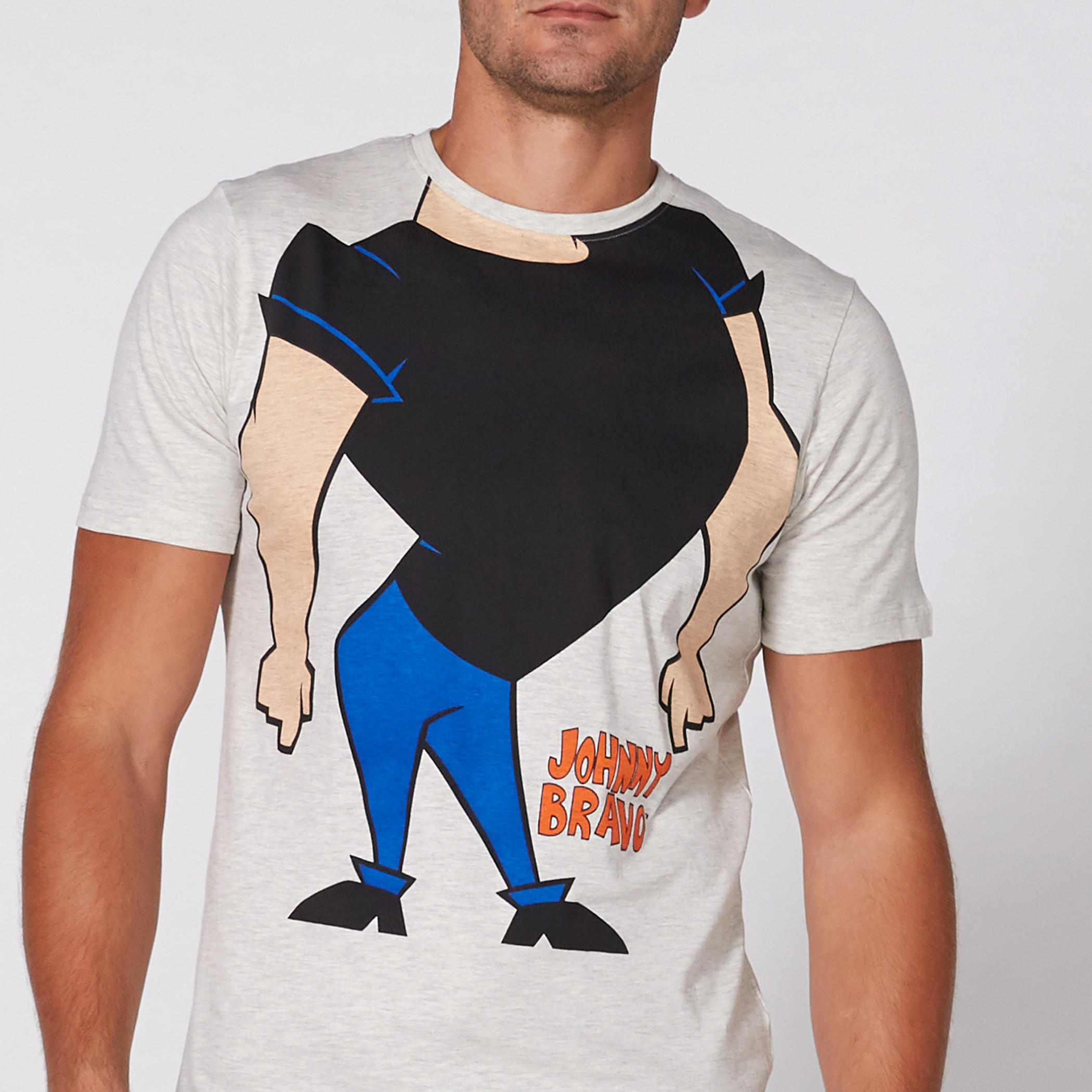 تيشيرت بياقة مستديرة وأكمام قصيرة وطبعات جوني برافو-men-clothing-tshirtsandpolos-tshirts-image-3