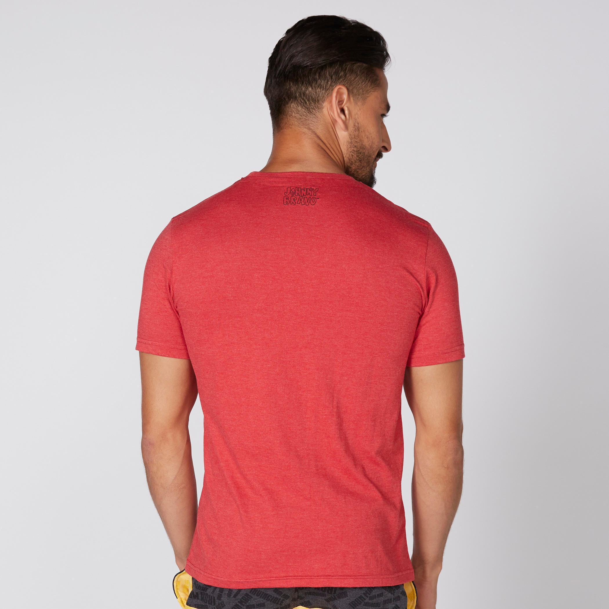 Johnny Bravo Printed T-Shirt with Round Neck and Short Sleeves-men-clothing-tshirtsandpolos-tshirts-image-3