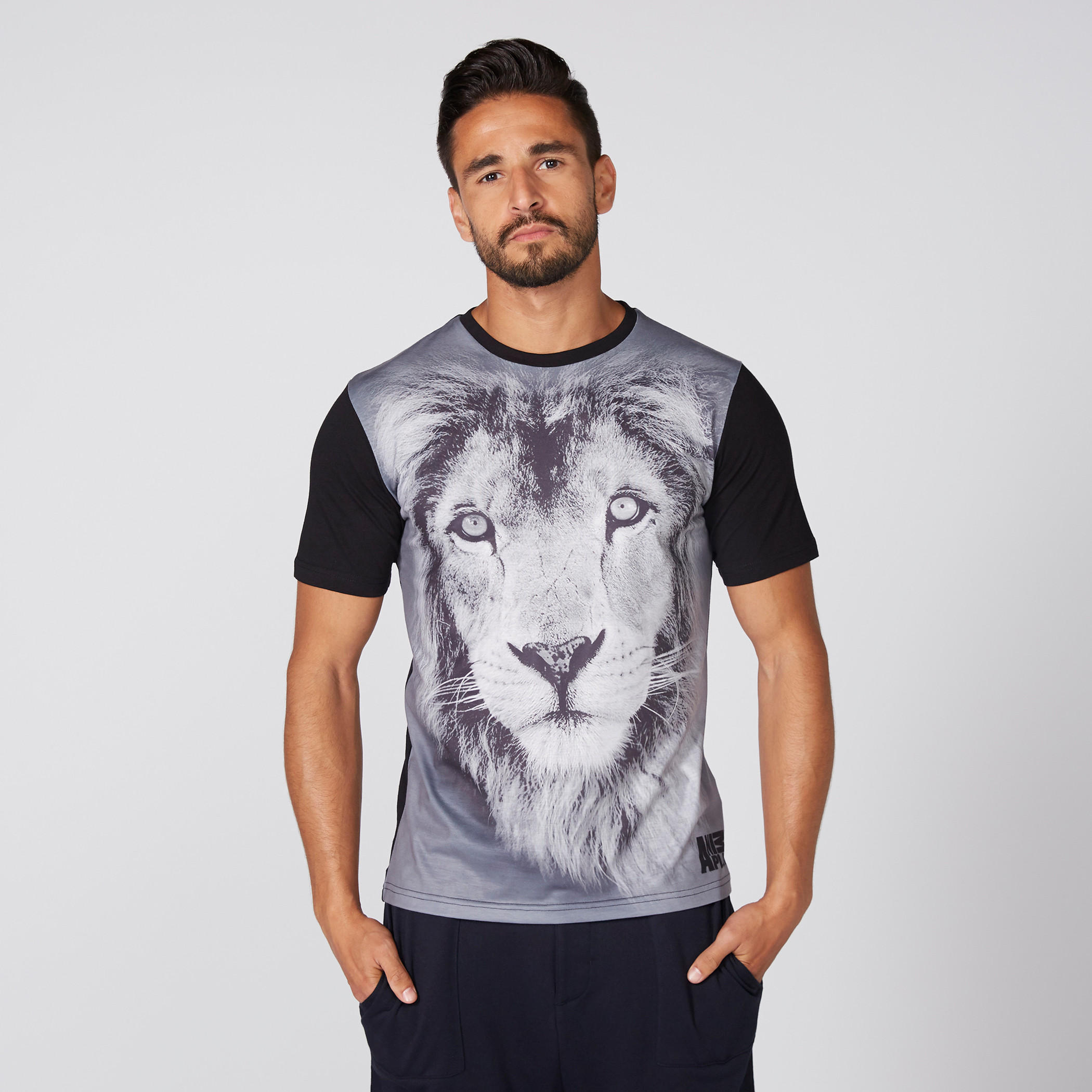 Printed T-Shirt with Round Neck and Short Sleeves-men-clothing-tshirtsandpolos-tshirts-image-1