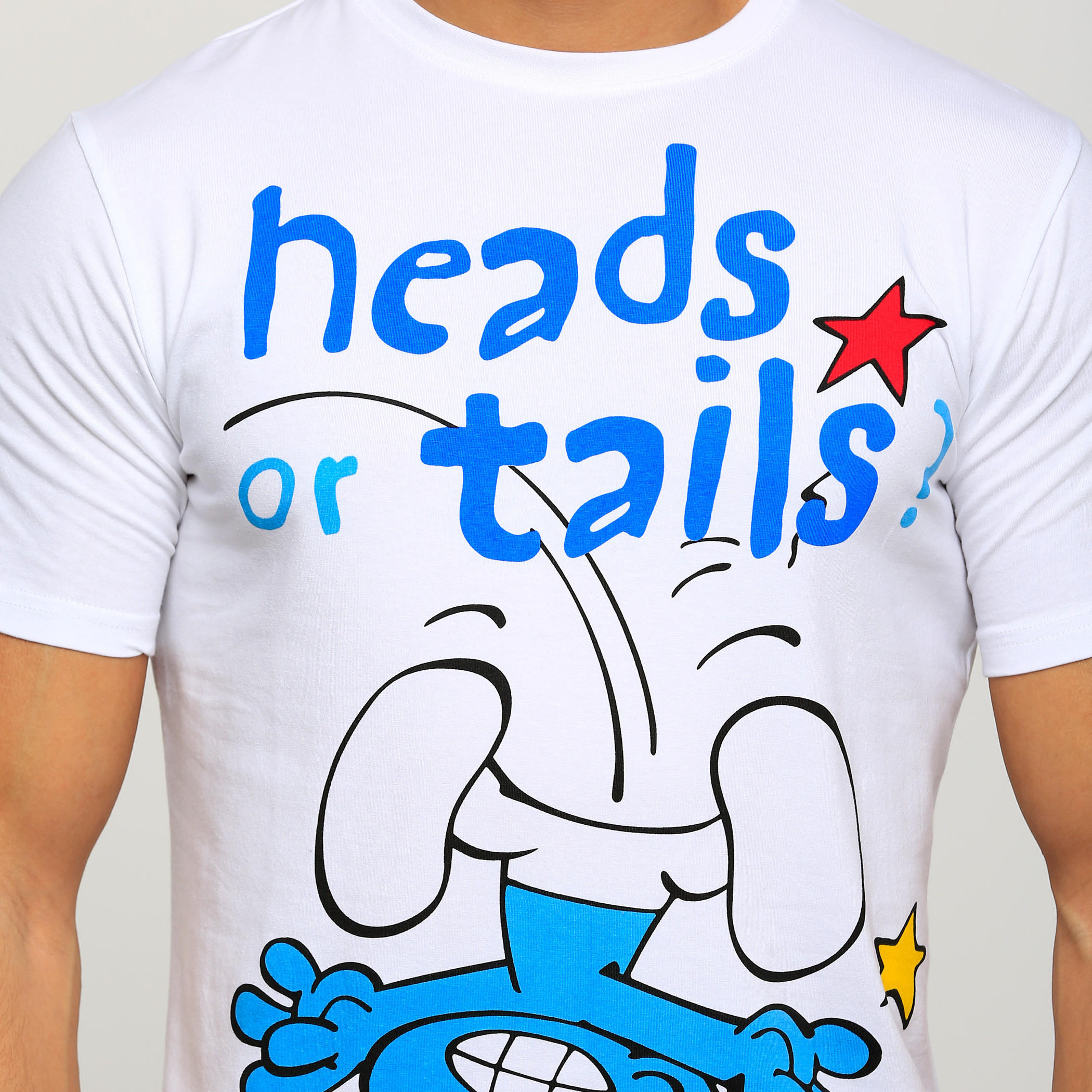 تيشيرت بأكمام قصيرة وياقة مستديرة وطبعات السنافر-men-clothing-tshirtsandpolos-tshirts-image-4