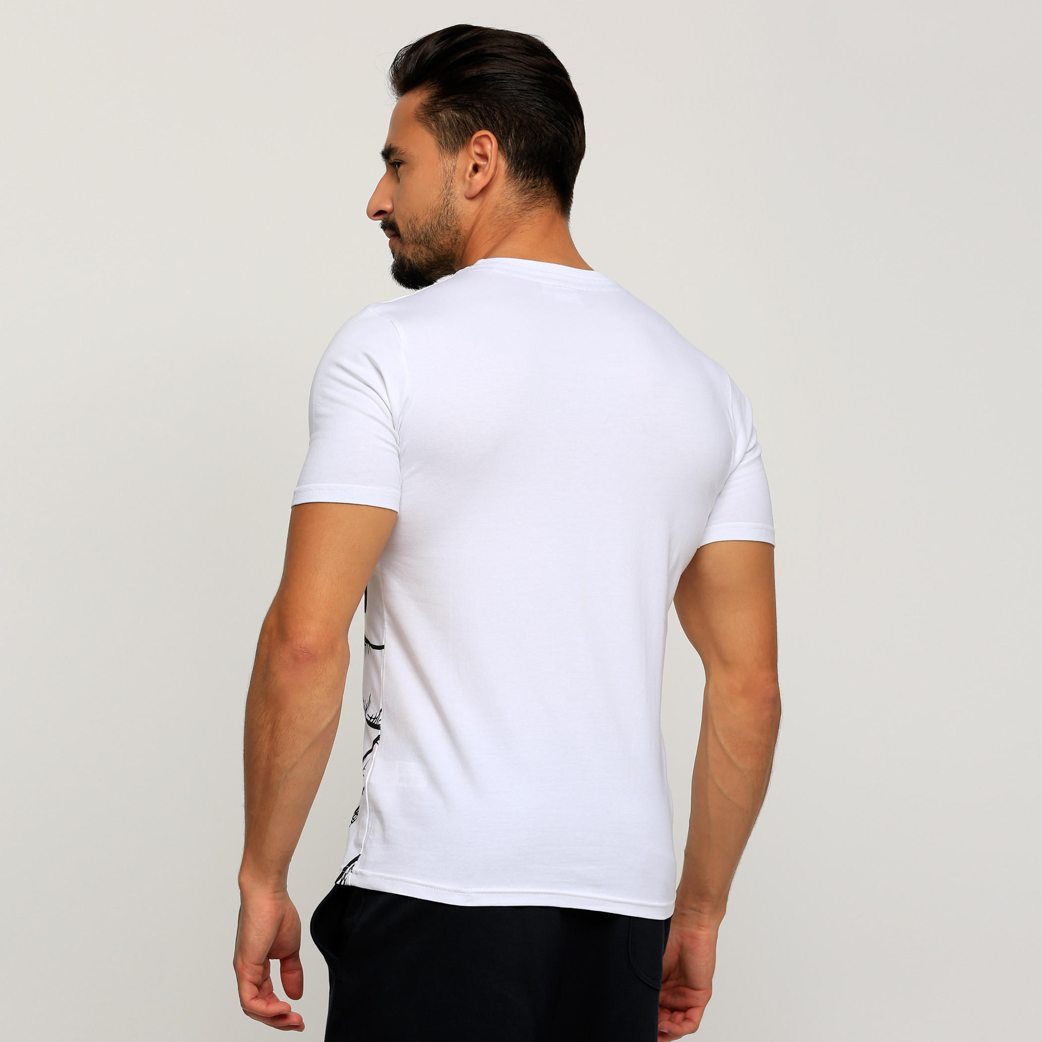 Goofy Printed Round Neck T-Shirt with Short Sleeves-men-clothing-tshirtsandpolos-tshirts-image-2