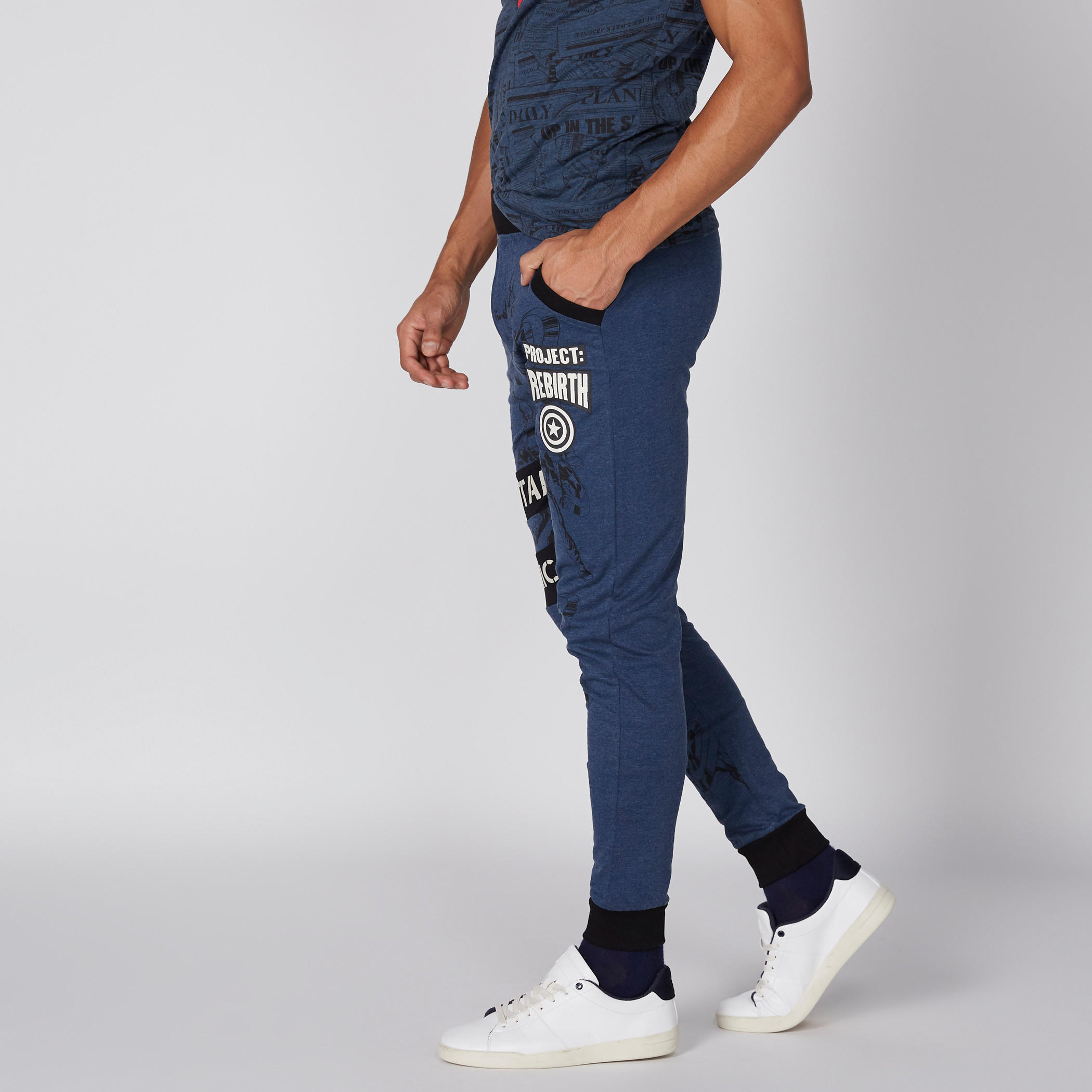 بنطال رياضي طويل بجيوب وطبعات كابتن أمريكا-men-clothing-bottoms-trousersandchinos-trousers-image-4