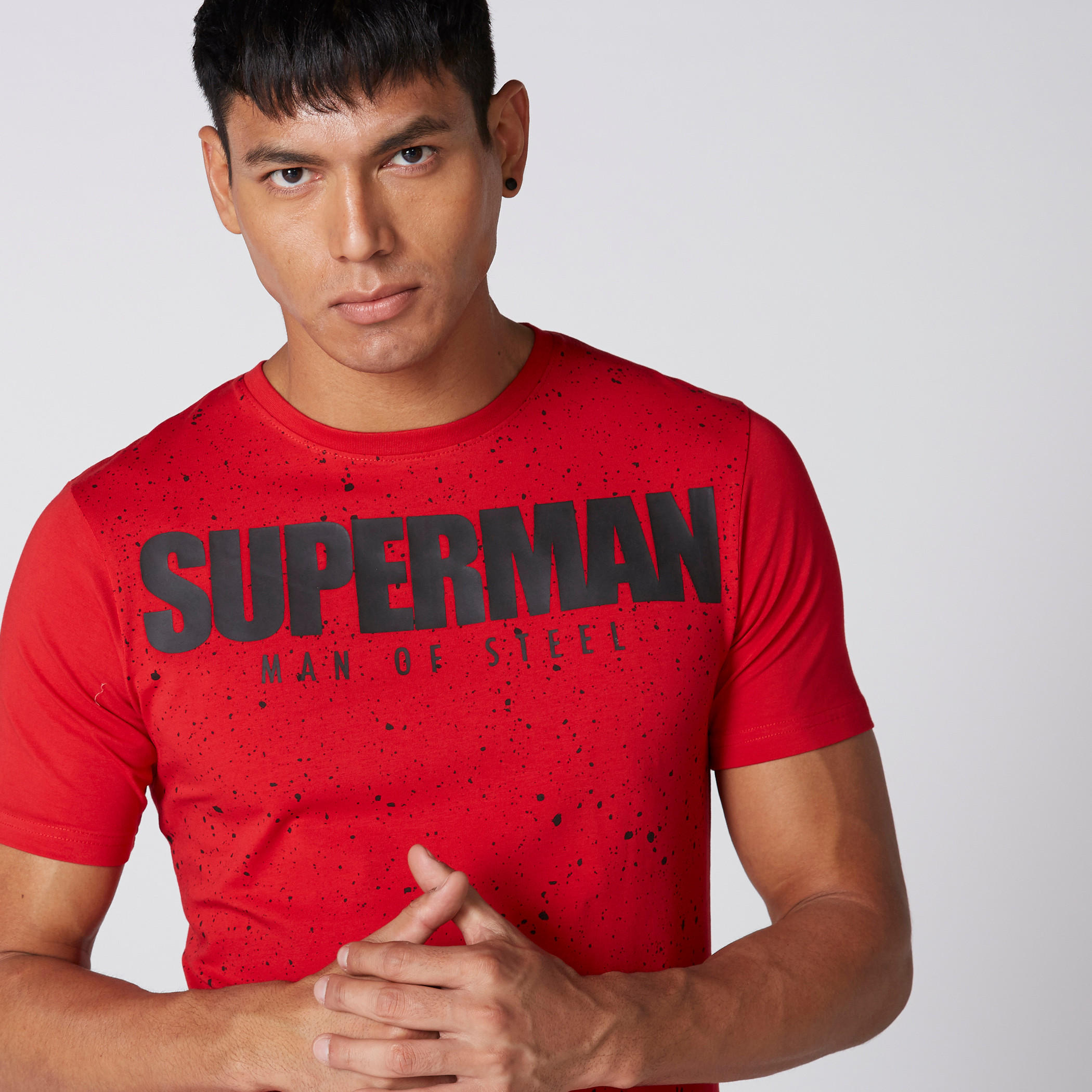 تيشيرت بأكمام قصيرة وطبعات سوبرمان-men-clothing-tshirtsandpolos-tshirts-image-1