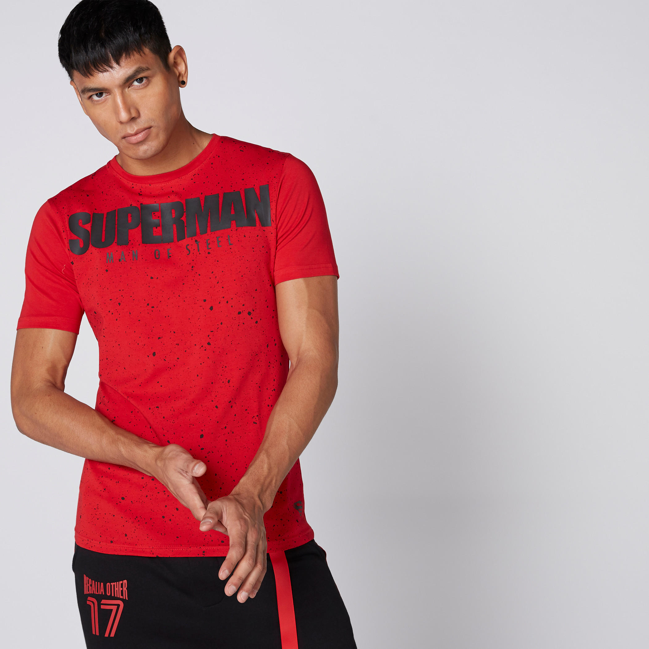 تيشيرت بأكمام قصيرة وطبعات سوبرمان-men-clothing-tshirtsandpolos-tshirts-image-2