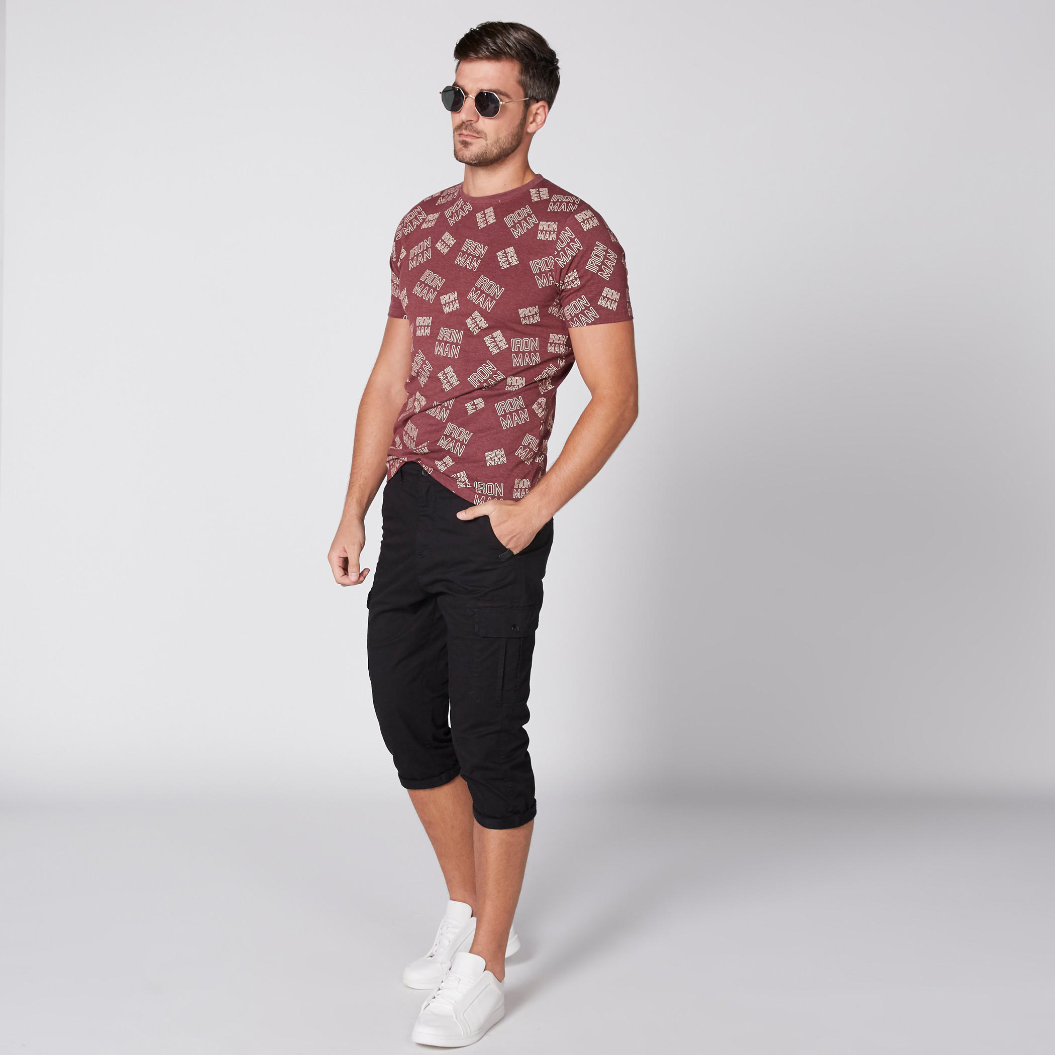 تيشيرت بأكمام قصيرة وياقة مستديرة وطبعات آيرون مان-men-clothing-tshirtsandpolos-tshirts-image-3