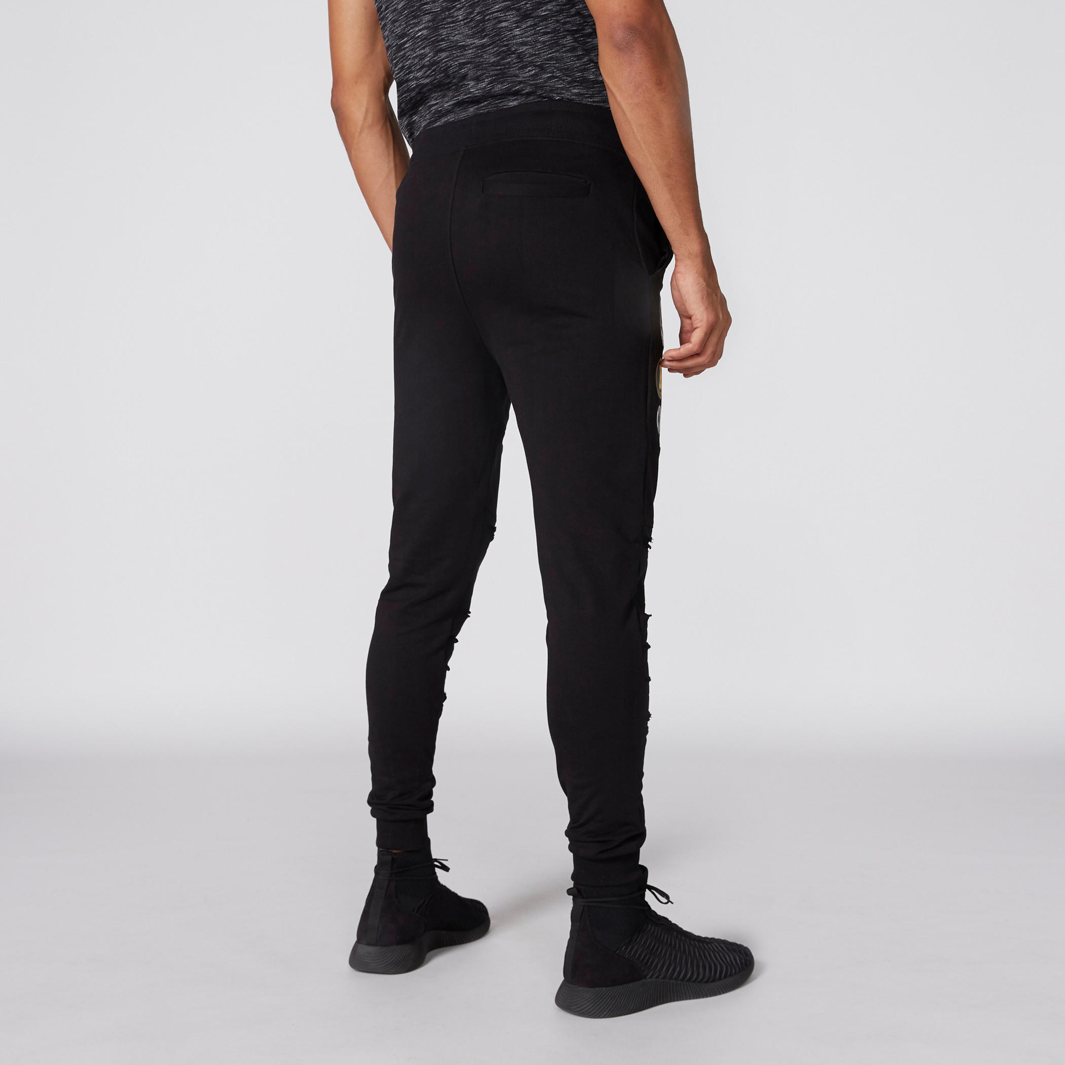 بنطال رياضي طويل بخصر مطاطي بتزيينات باتمان-men-clothing-bottoms-joggers-image-2