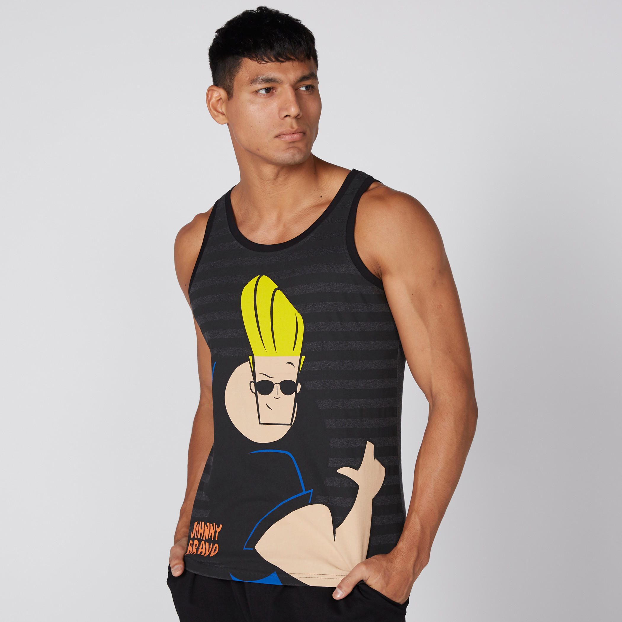 Johnny Bravo Printed Round Neck T-Shirt-men-clothing-tshirtsandpolos-tshirts-image-2