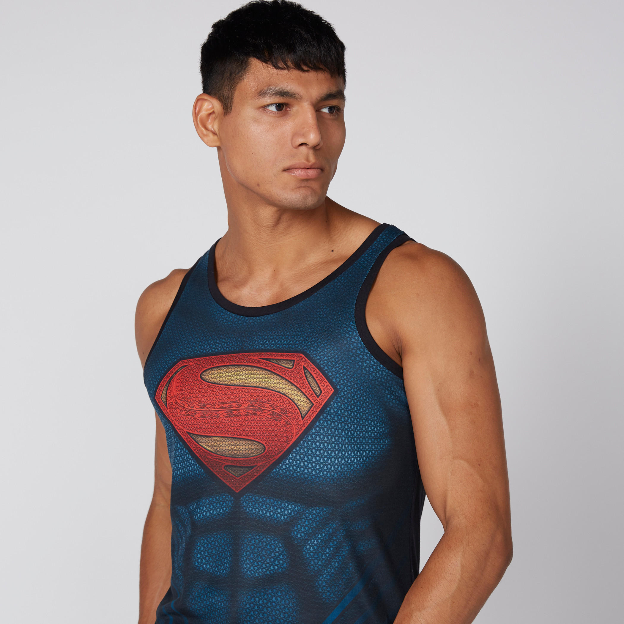 سترة فيست بياقة مستديرة وطبعات سوبرمان-men-clothing-tshirtsandpolos-vests-image-1