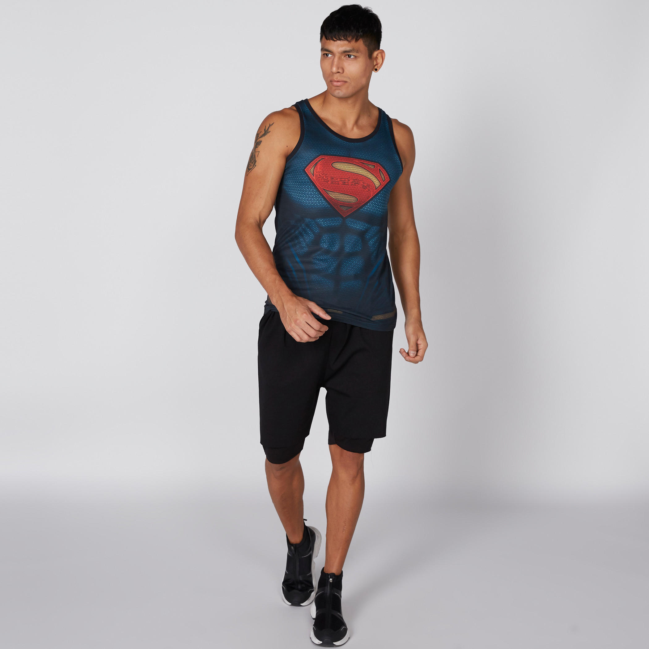 سترة فيست بياقة مستديرة وطبعات سوبرمان-men-clothing-tshirtsandpolos-vests-image-3