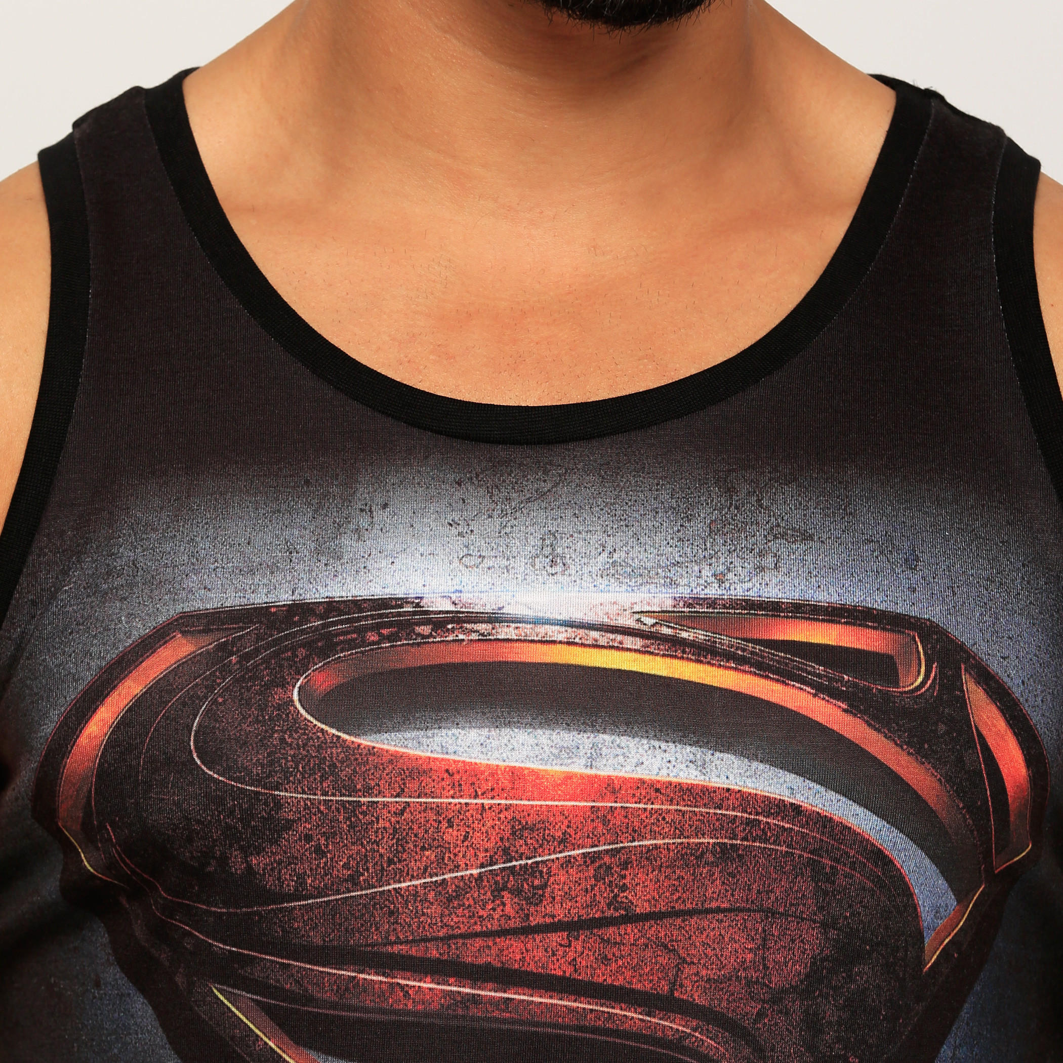 سترة فيست دون أكمام بياقة مستديرة وطبعات سوبر مان-men-clothing-tshirtsandpolos-vests-image-4