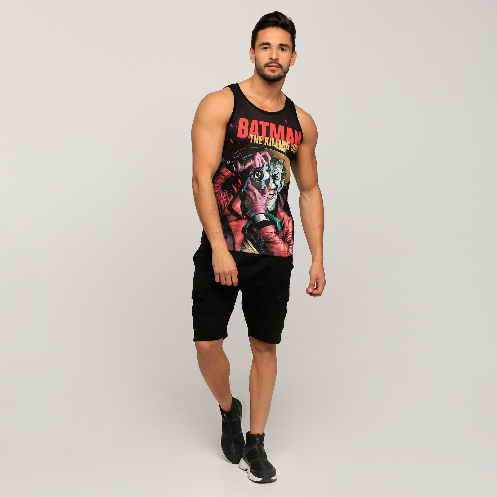تيشيرت دون أكمام بياقة مستديرة وطبعات باتمان-men-clothing-tshirtsandpolos-tshirts-image-5