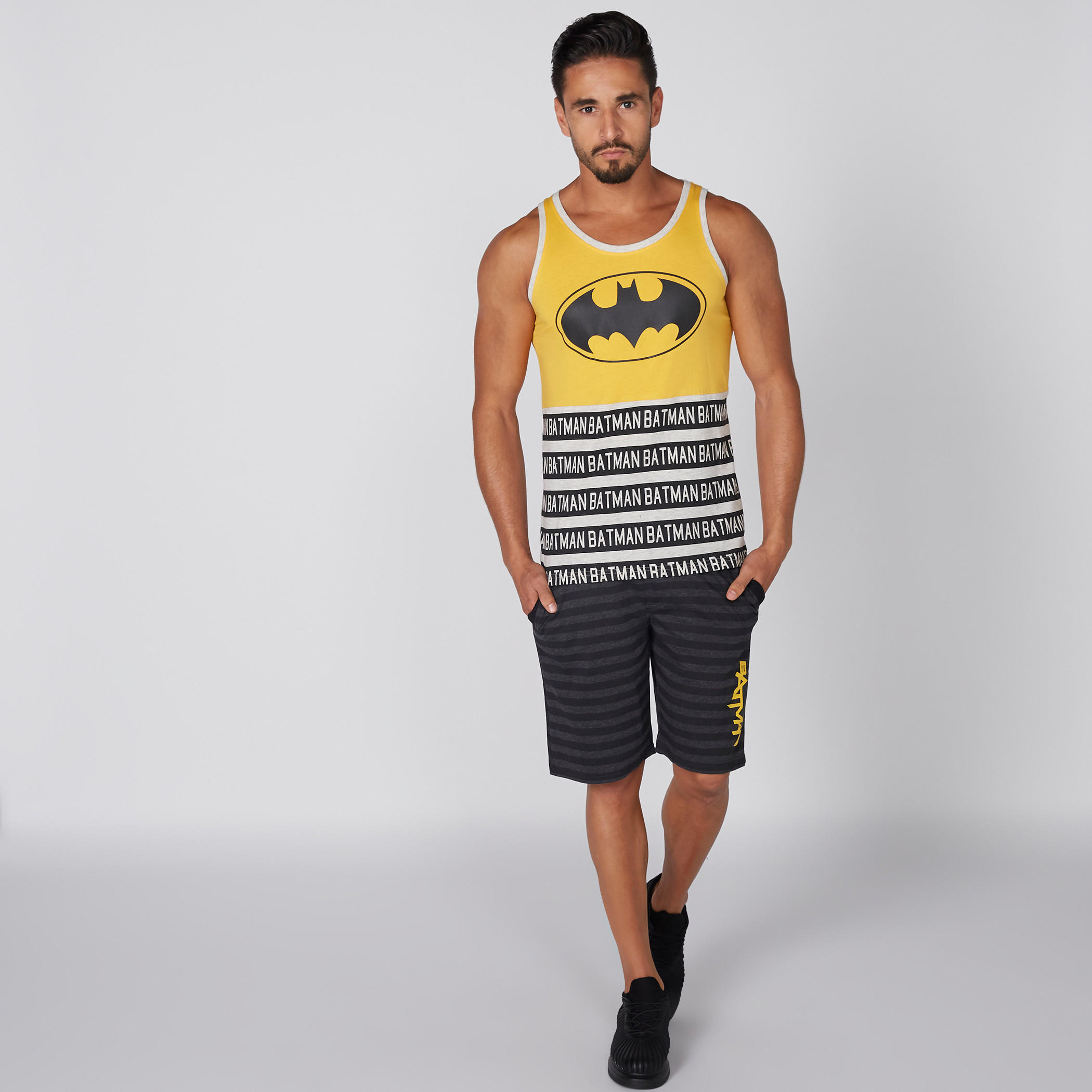 Striped Shorts with Elasticised Waistband-men-clothing-bottoms-shorts-image-2