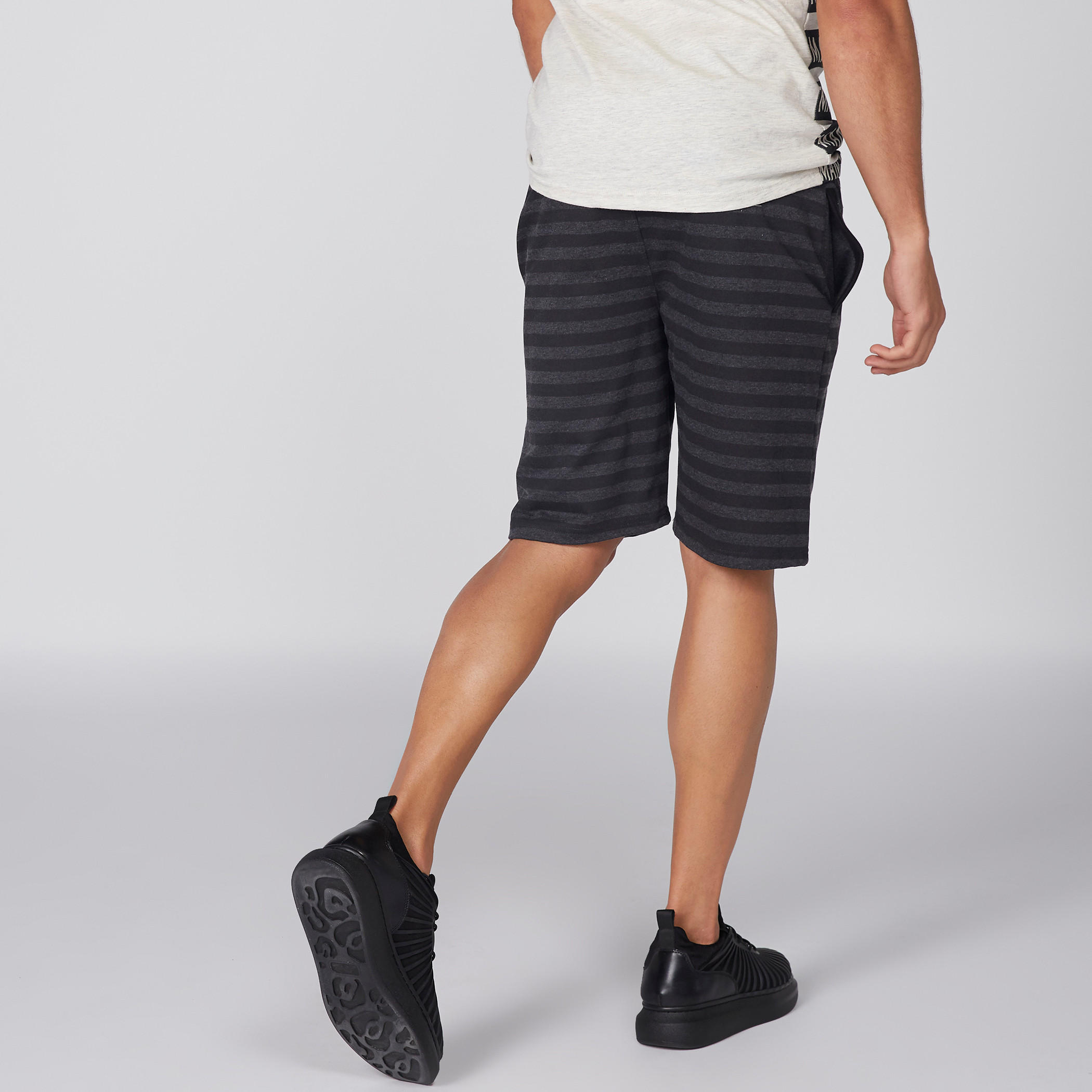 Striped Shorts with Elasticised Waistband-men-clothing-bottoms-shorts-image-5