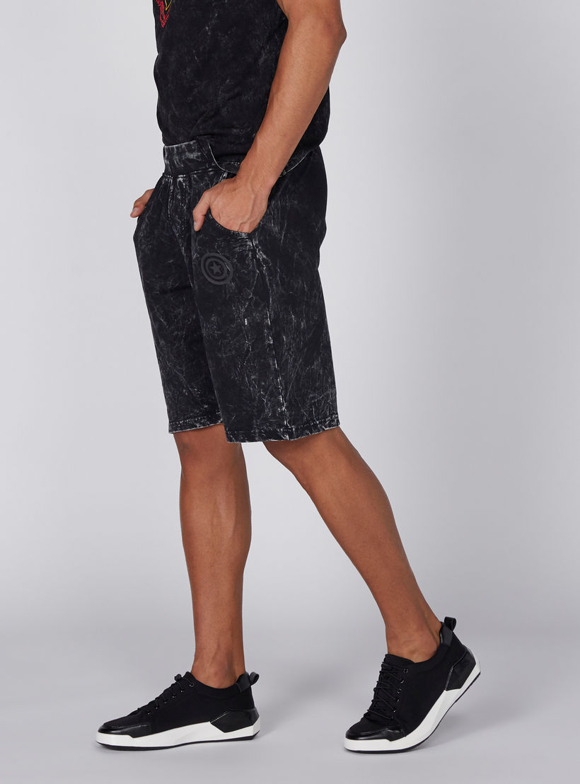 شورت بخصر مطّاطي وطبعات كابتن أمريكا-men-clothing-bottoms-shorts-image-3