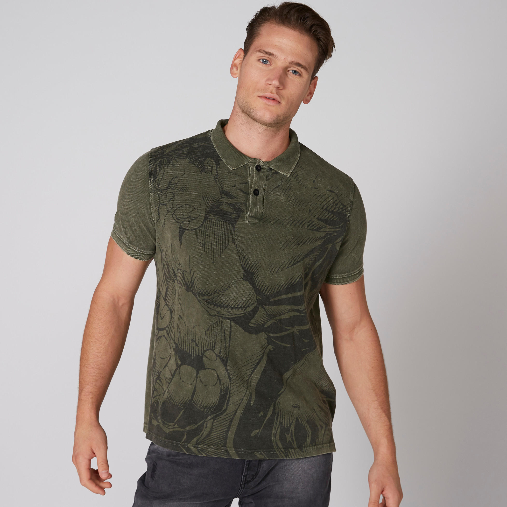 تيشيرت بياقة مستديرة وأكمام قصيرة وطبعات هالك-men-clothing-tshirtsandpolos-polos-image-3