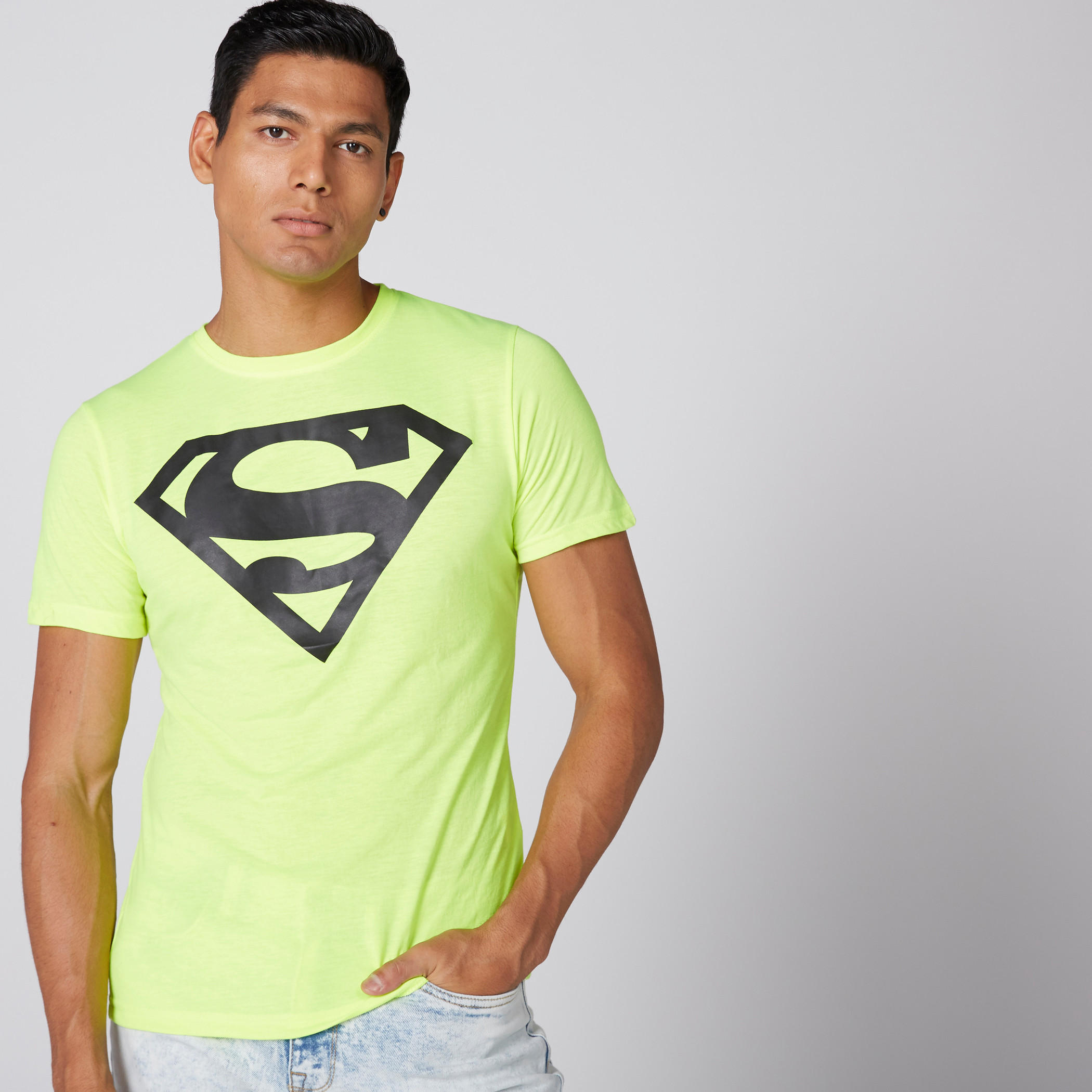 تيشيرت بياقة مستديرة وأكمام قصيرة وطبعات سوبرمان-men-clothing-tshirtsandpolos-tshirts-image-1