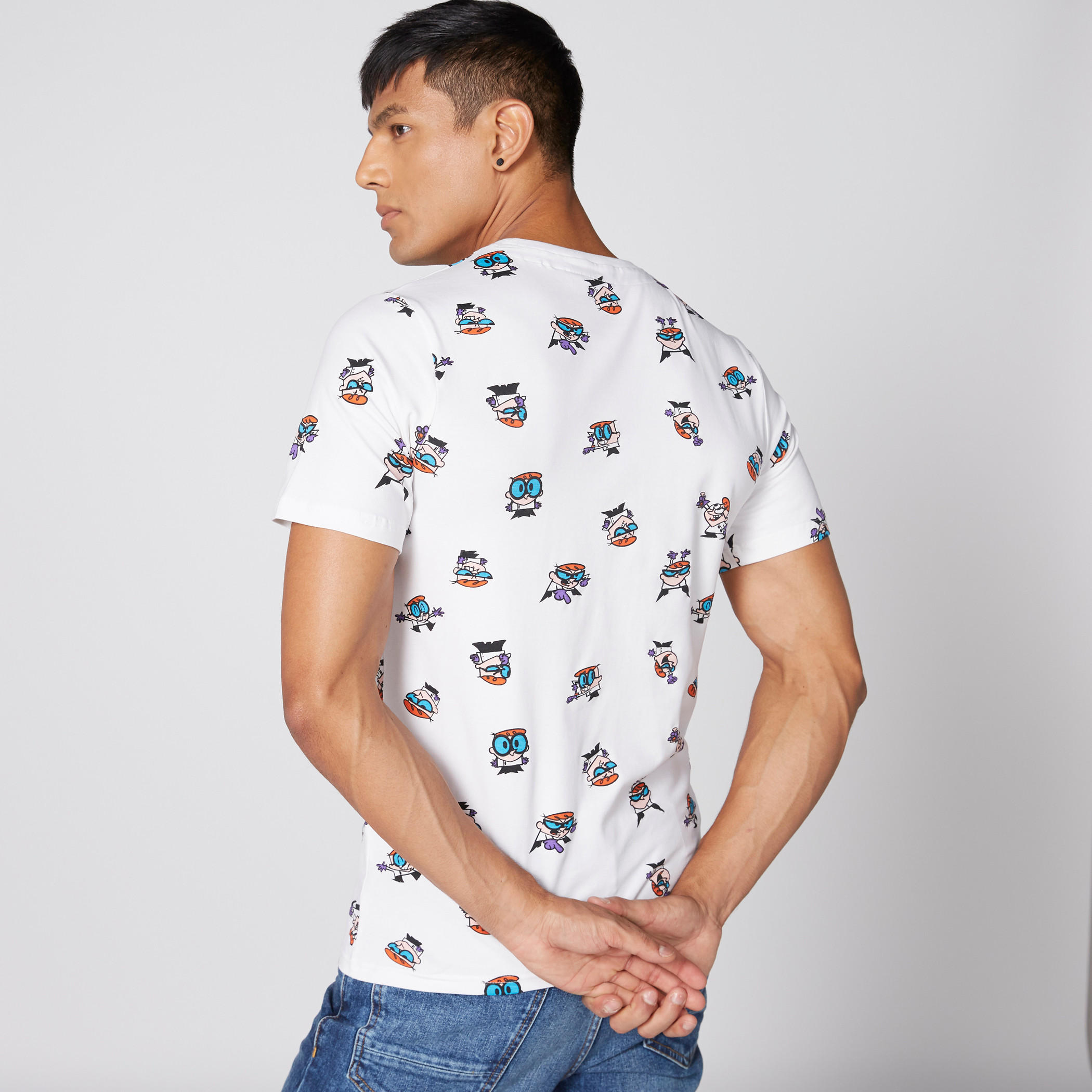 تيشيرت بطبعات وياقة مستديرة وأكمام قصيرة-men-clothing-tshirtsandpolos-tshirts-image-2