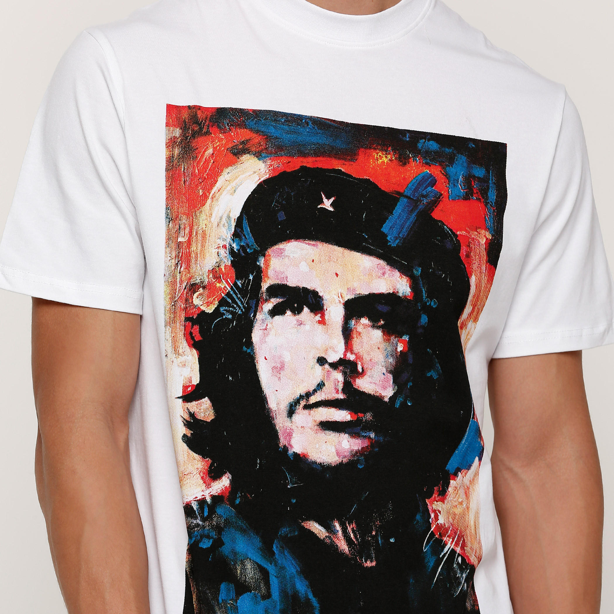تيشيرت رجالي بياقة مستديرة وأكمام قصيرة مع طبعات تشي جيفارا من أوفيشيال سيدني مورر -men-clothing-tshirtsandpolos-tshirts-image-4