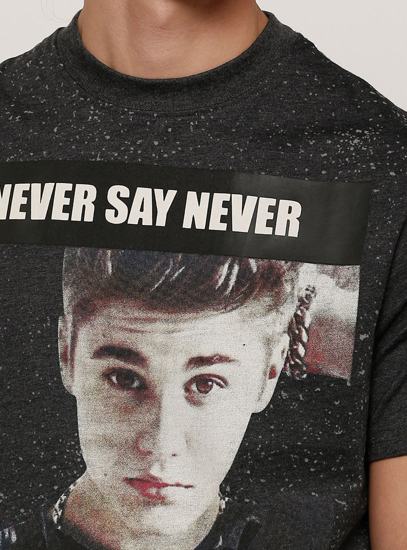 Official Sidney Maurer Justin Beiber Men's Printed T-Shirt with Round Neck and Short Sleeves-men-clothing-tshirtsandpolos-tshirts-image-4