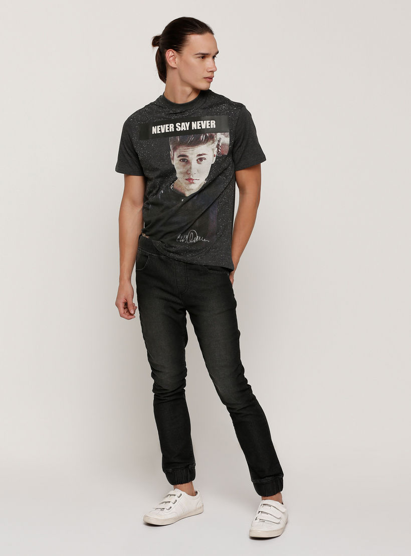 Official Sidney Maurer Justin Beiber Men's Printed T-Shirt with Round Neck and Short Sleeves-men-clothing-tshirtsandpolos-tshirts-image-5