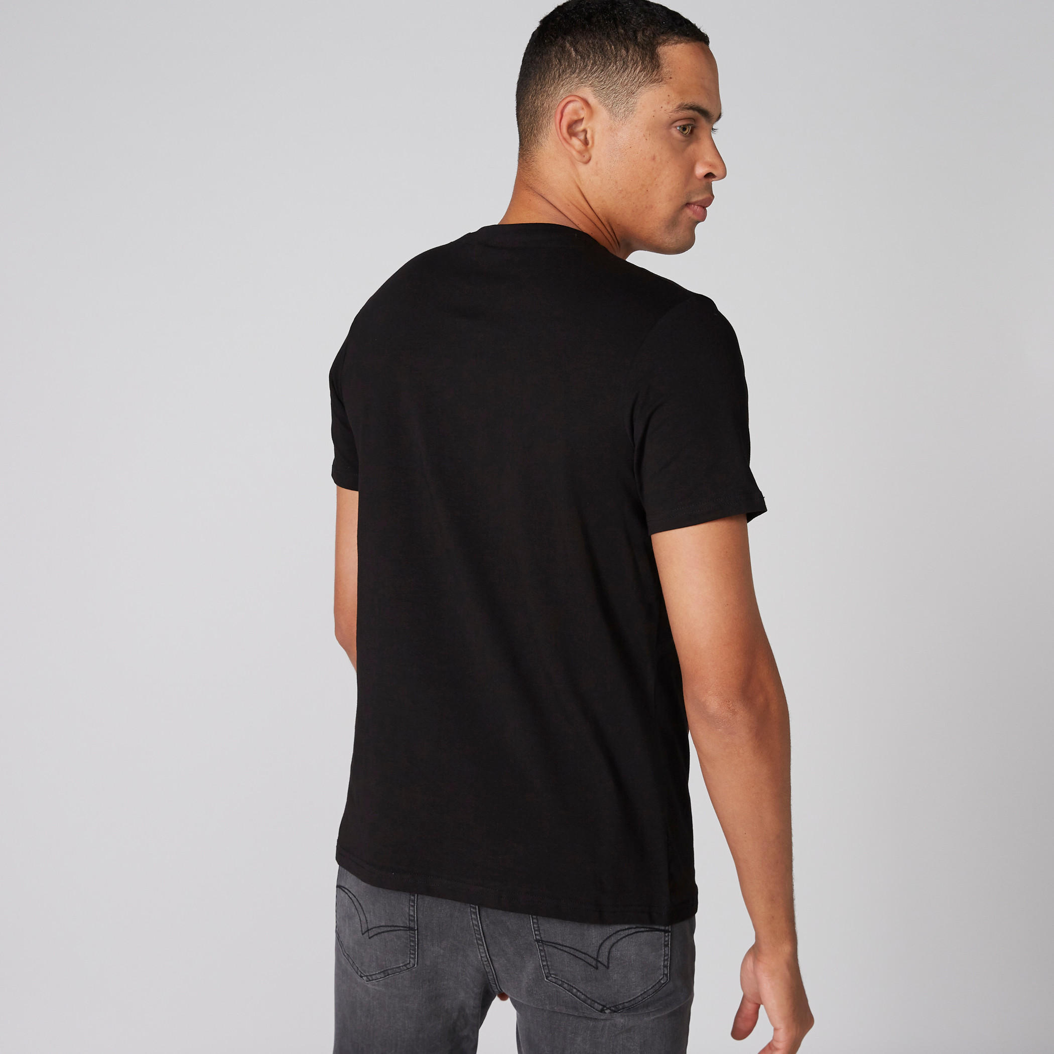 تيشيرت بياقة مستديرة وأكمام قصيرة وطبعات تازمانيان ديفل-men-clothing-tshirtsandpolos-tshirts-image-2
