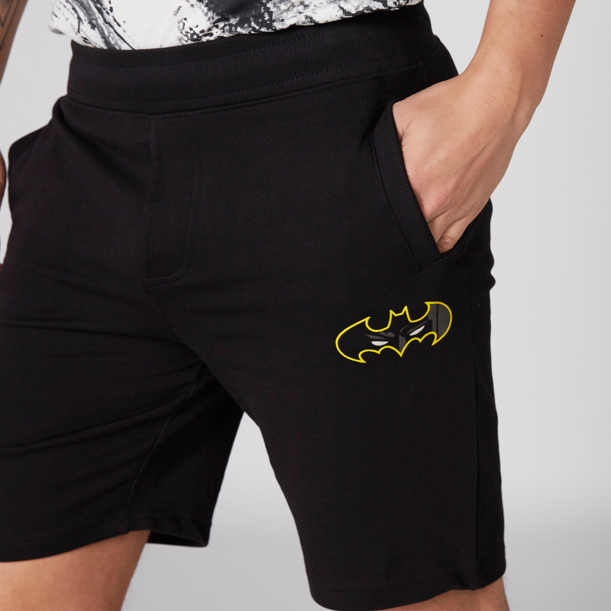 Batman Printed Shorts with Elasticised Waistband and Pocket Detail-men-clothing-bottoms-shorts-image-4