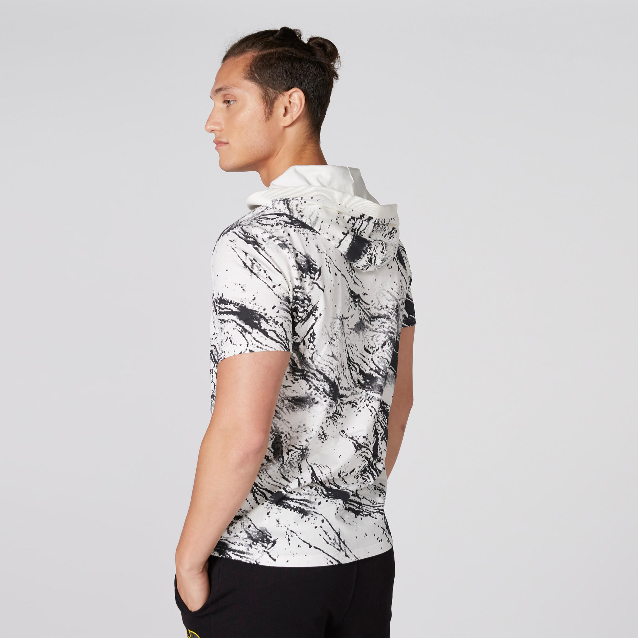 Batman Printed T-Shirt with Short Sleeves and Hood-men-clothing-tshirtsandpolos-tshirts-image-2