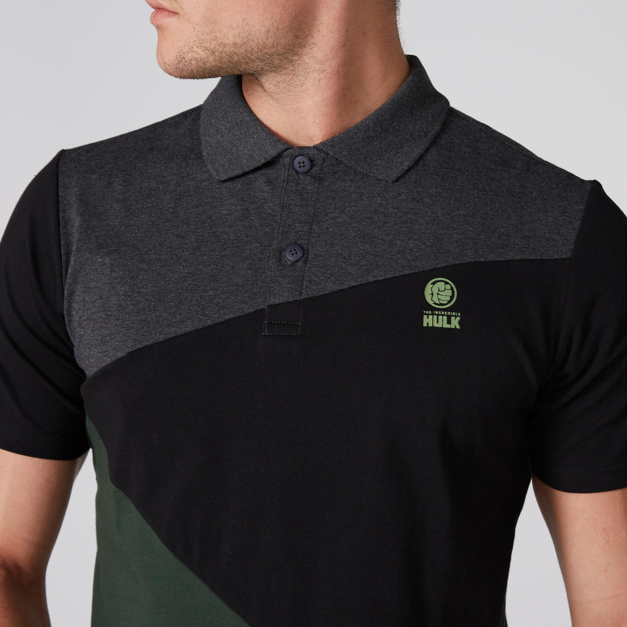 تيشيرت بياقة بولو وأكمام قصيرة وطبعات هالك-men-clothing-tshirtsandpolos-polos-image-4