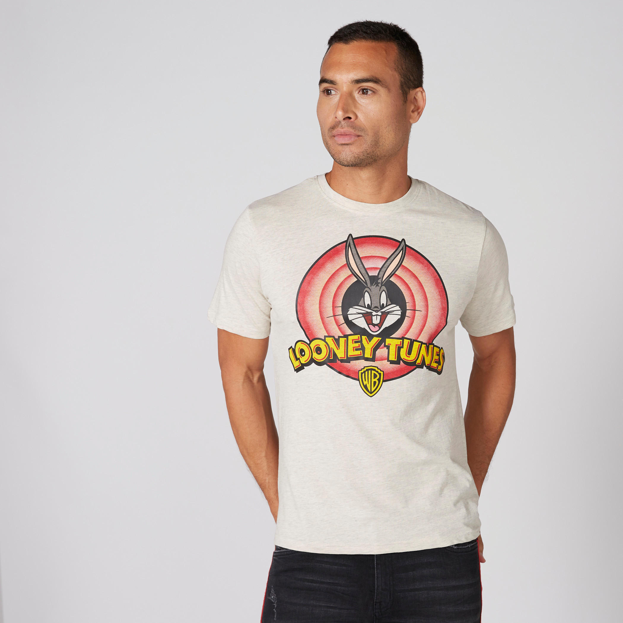 Looney Tunes Printed T-Shirt with Crew Neck and Short Sleeves-men-clothing-tshirtsandpolos-tshirts-image-1