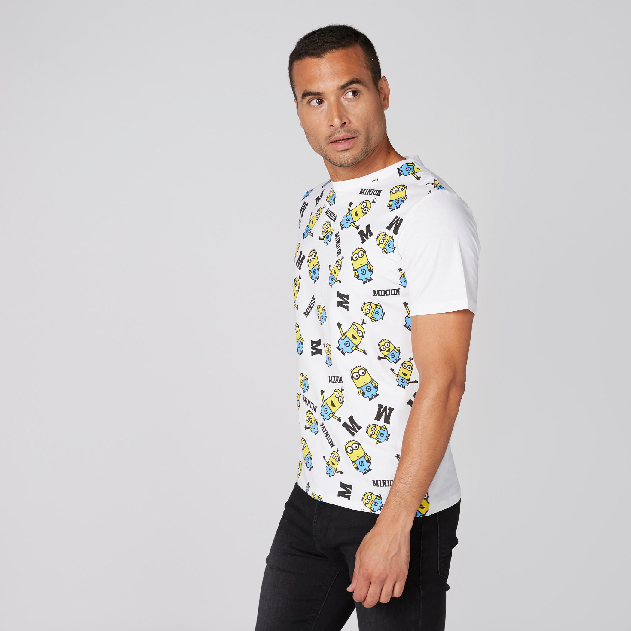 Minion Printed T-Shirt with Crew Neck and Short Sleeves-men-clothing-tshirtsandpolos-tshirts-image-3
