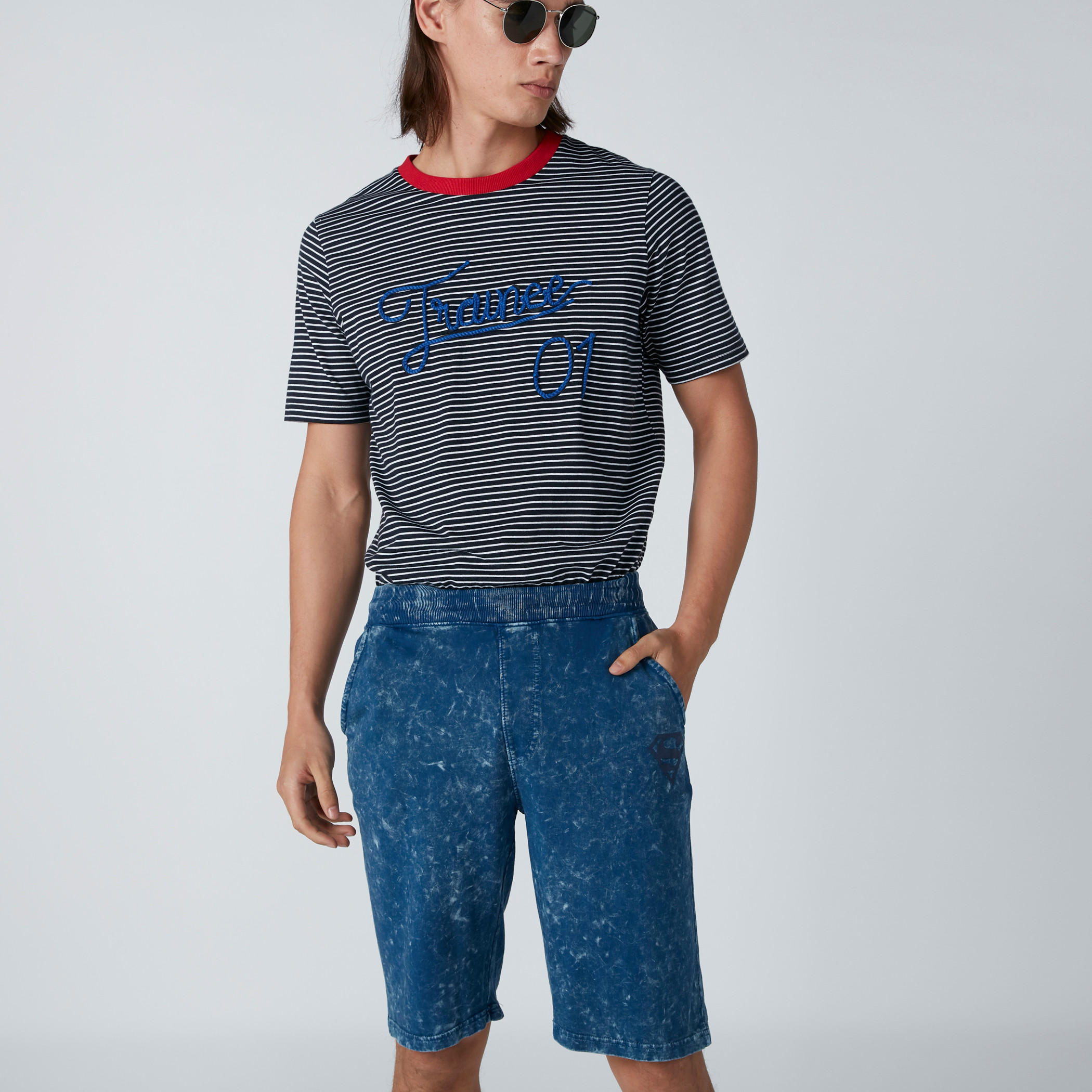 Superman Printed Shorts in Slim Fit-men-clothing-bottoms-shorts-image-1