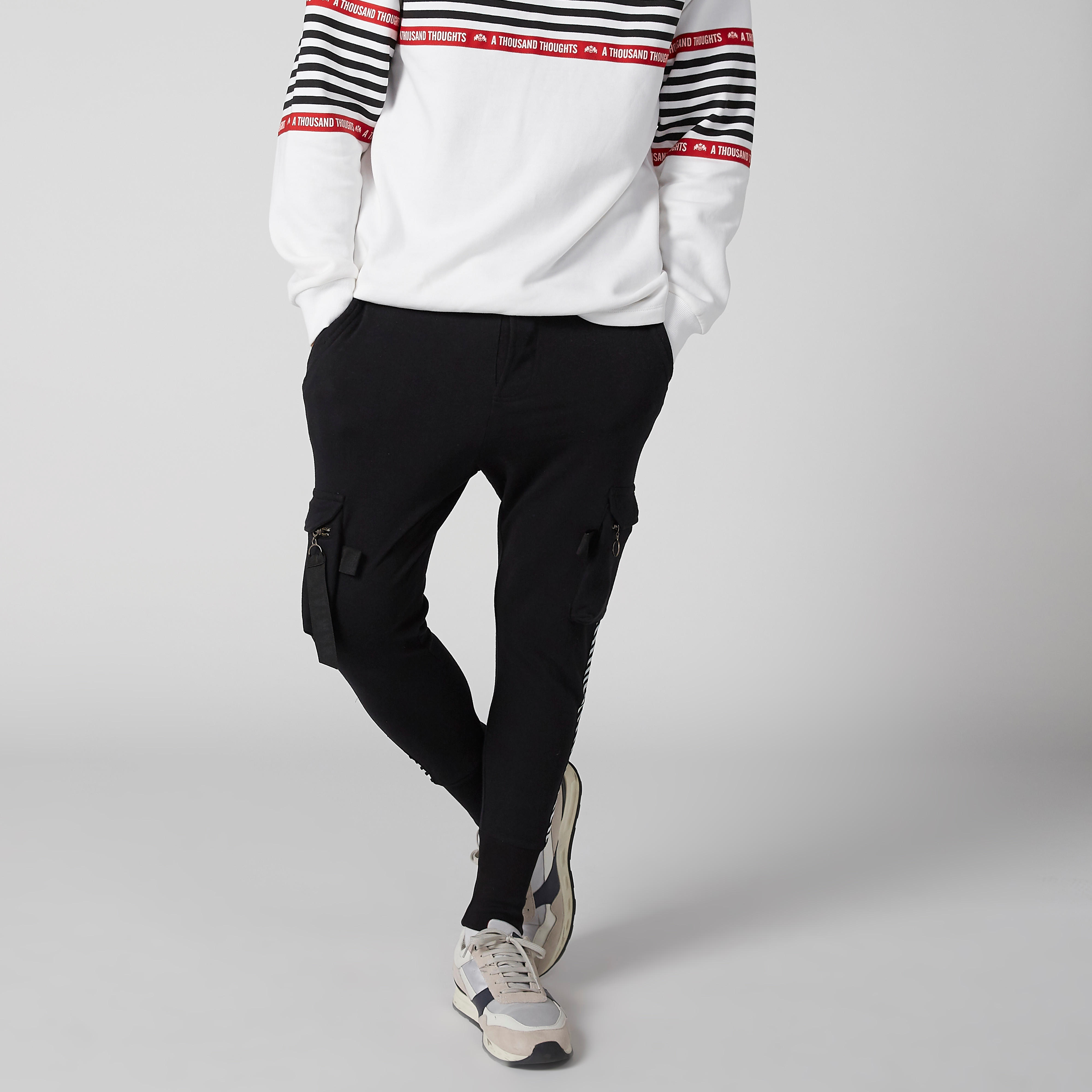 بنطال رياضي طويل مع سلسلة مفاتيح-men-clothing-bottoms-joggers-image-1