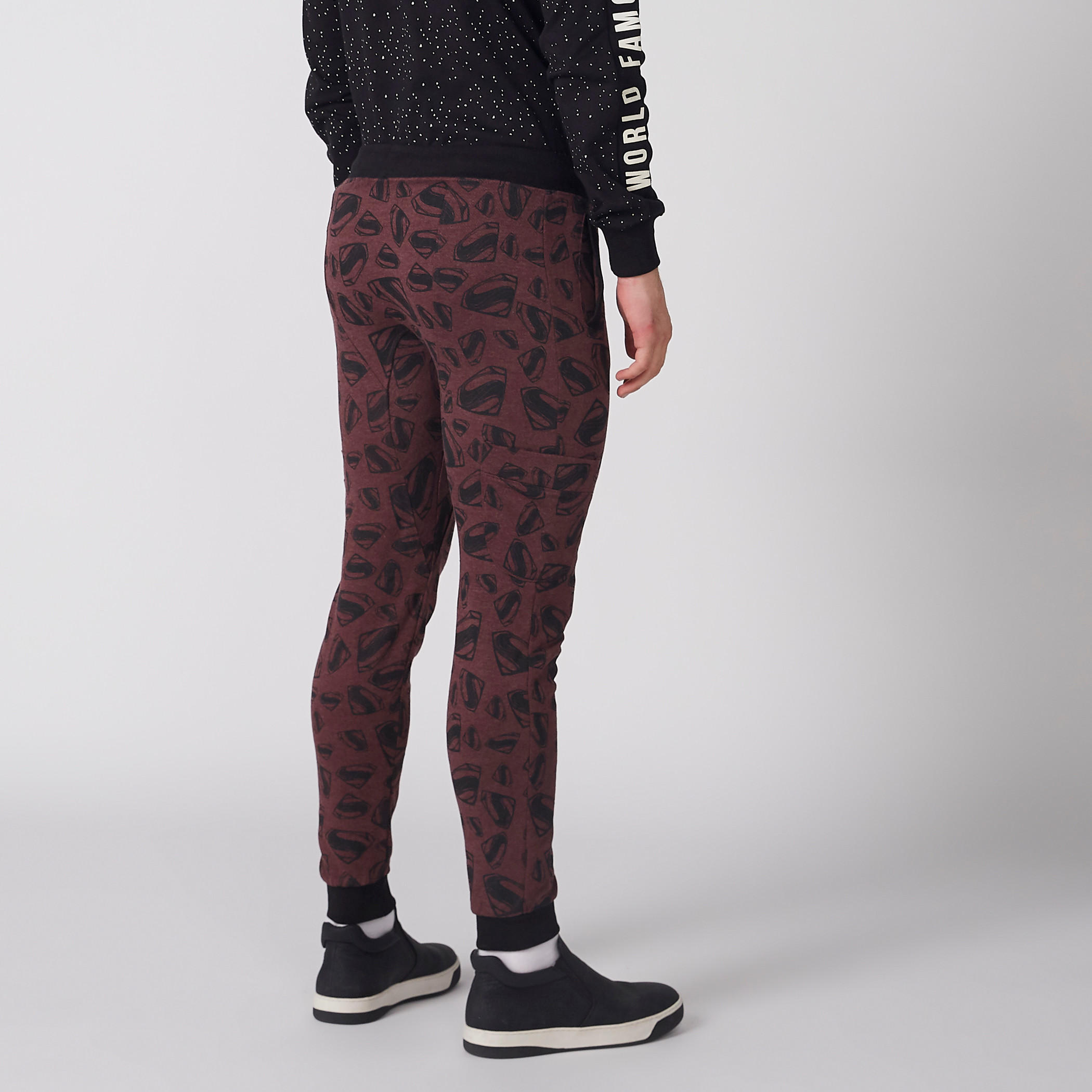 بنطال رياضي برباط وجيوب وطبعات سوبرمان-men-clothing-bottoms-joggers-image-4