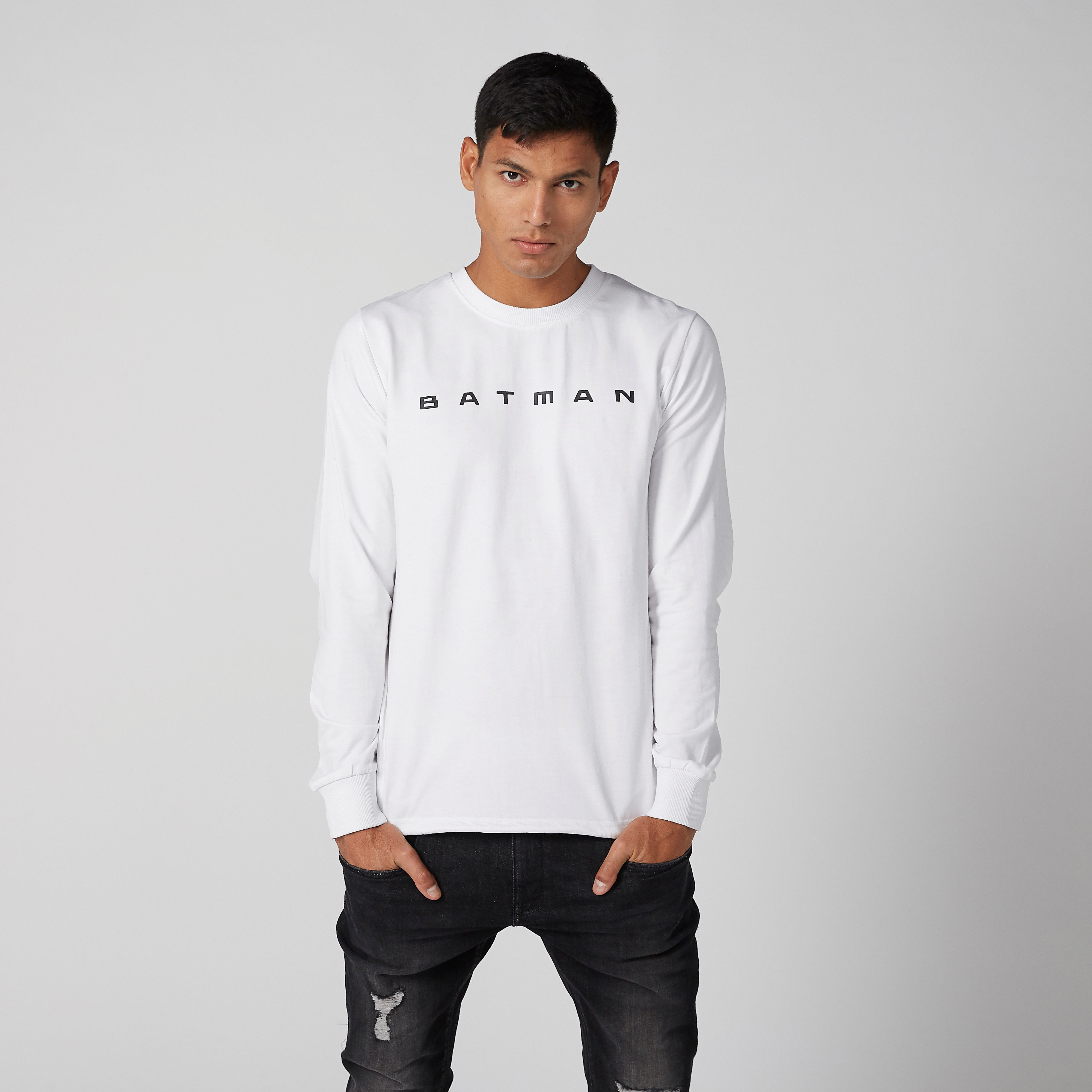 Batman Printed Sweatshirt with Long Sleeves and Tape Detail-men-winterwear-hoodiesandsweatshirts-image-1