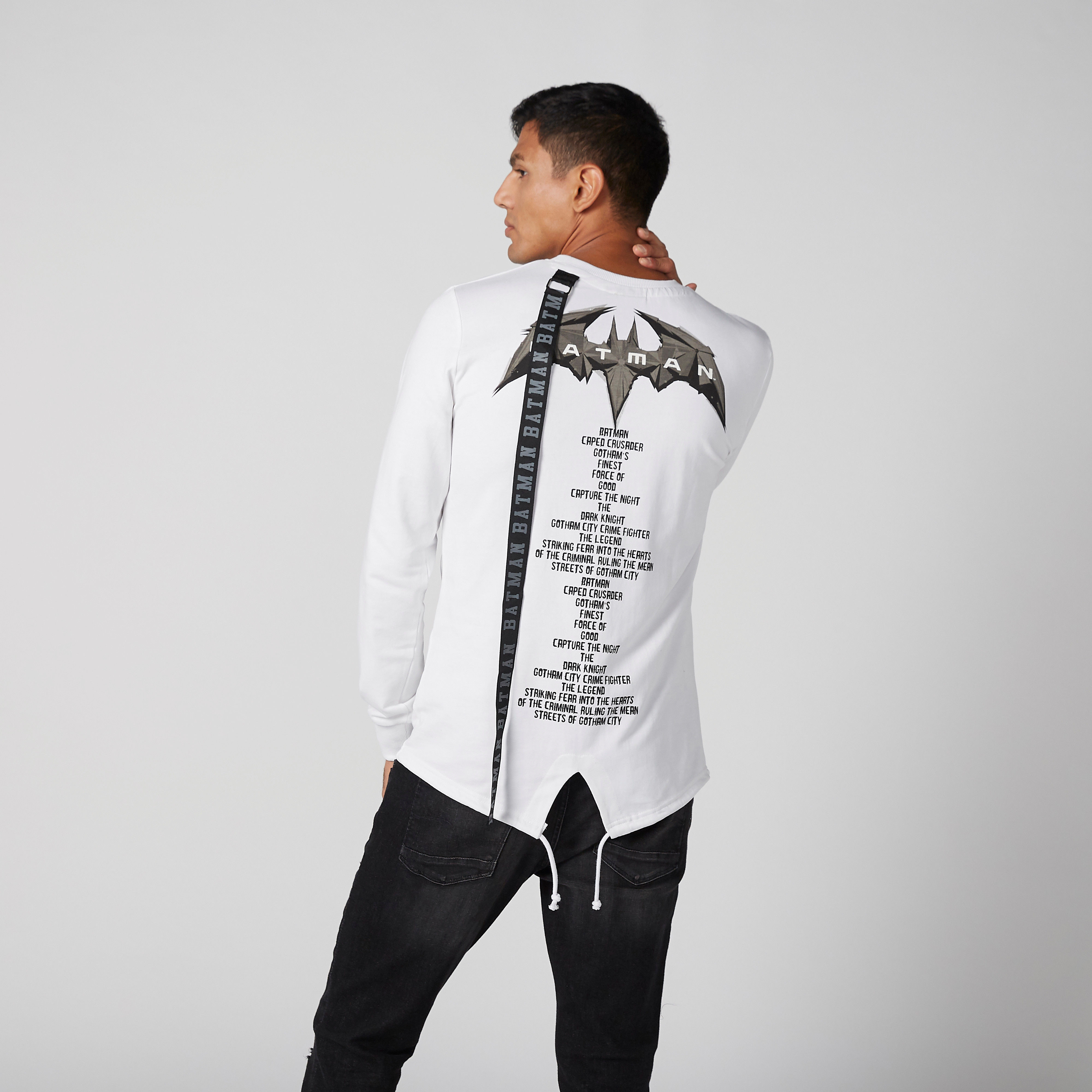 Batman Printed Sweatshirt with Long Sleeves and Tape Detail-men-winterwear-hoodiesandsweatshirts-image-3