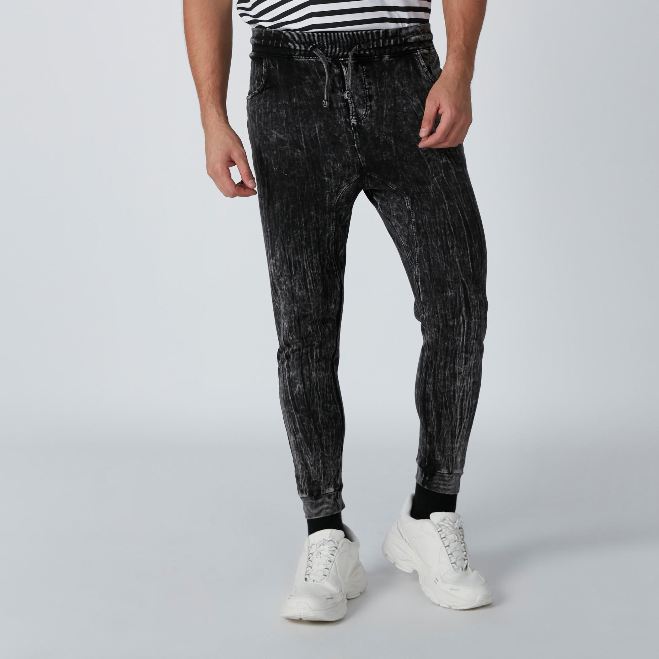 Textured Joggers with Drawstring-men-clothing-bottoms-joggers-image-1