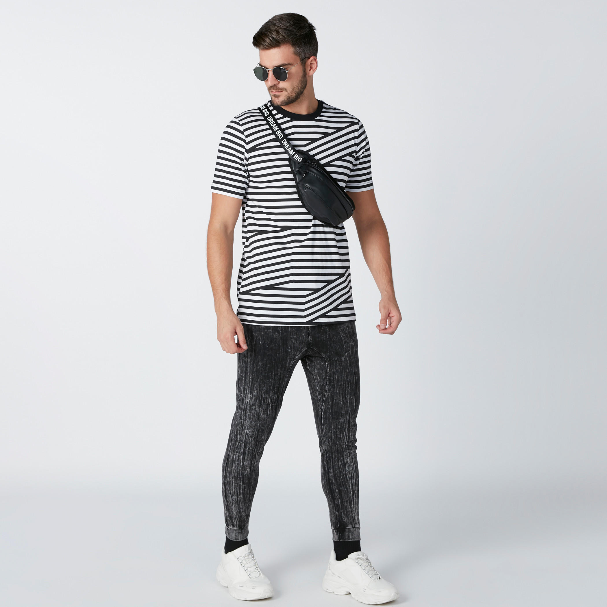 Textured Joggers with Drawstring-men-clothing-bottoms-joggers-image-2