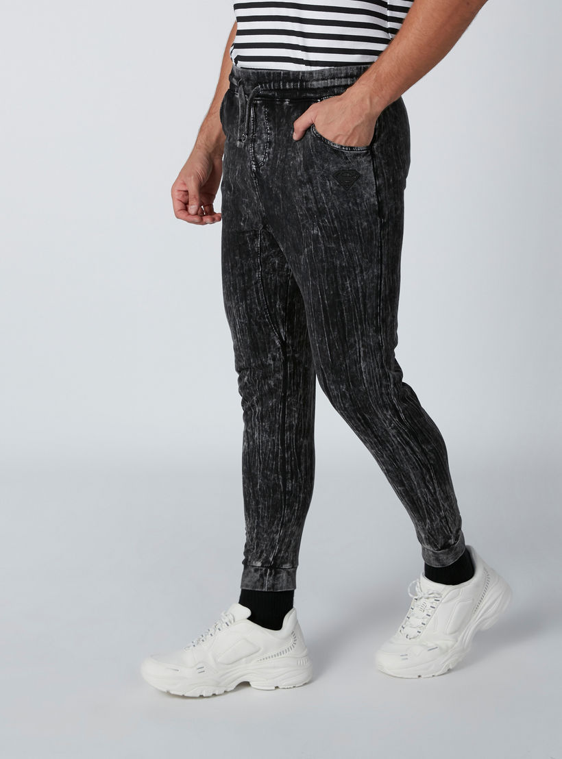 Textured Joggers with Drawstring-men-clothing-bottoms-joggers-image-4
