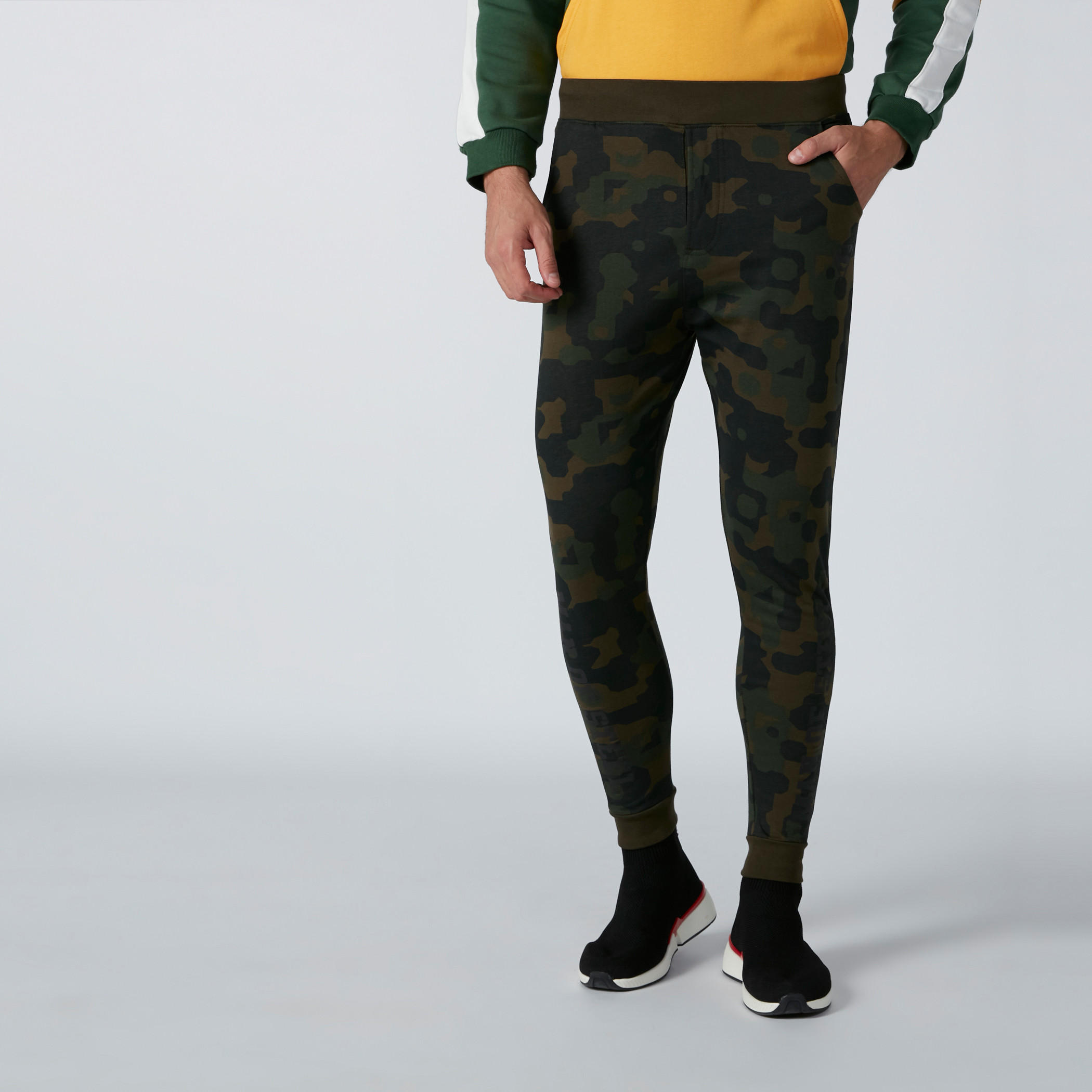 Superman Camouflage Printed Jog Pants with Pocket Detail-men-clothing-bottoms-joggers-image-1