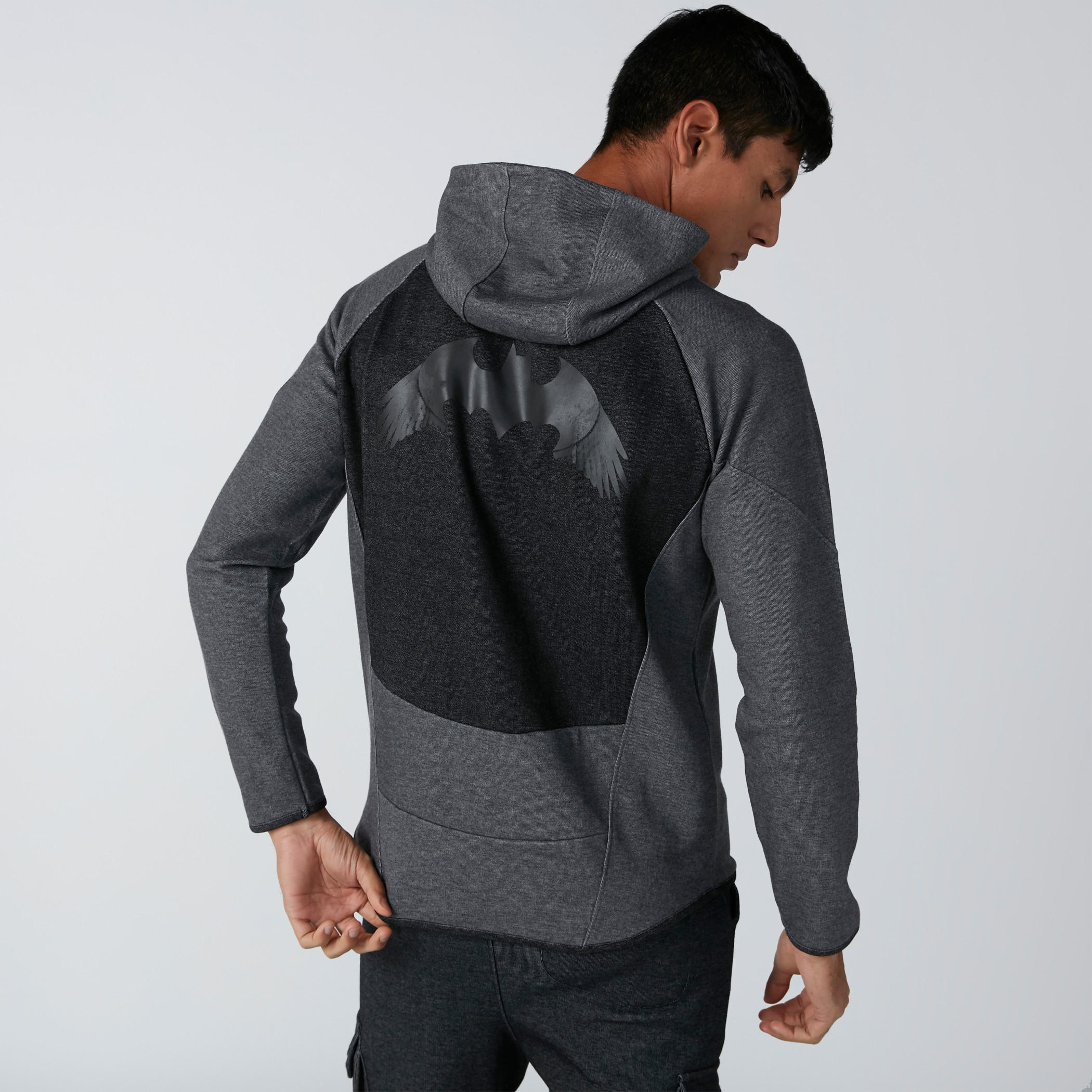 هودي بأكمام مغايرة وطبعات باتمان-men-winterwear-hoodiesandsweatshirts-image-3