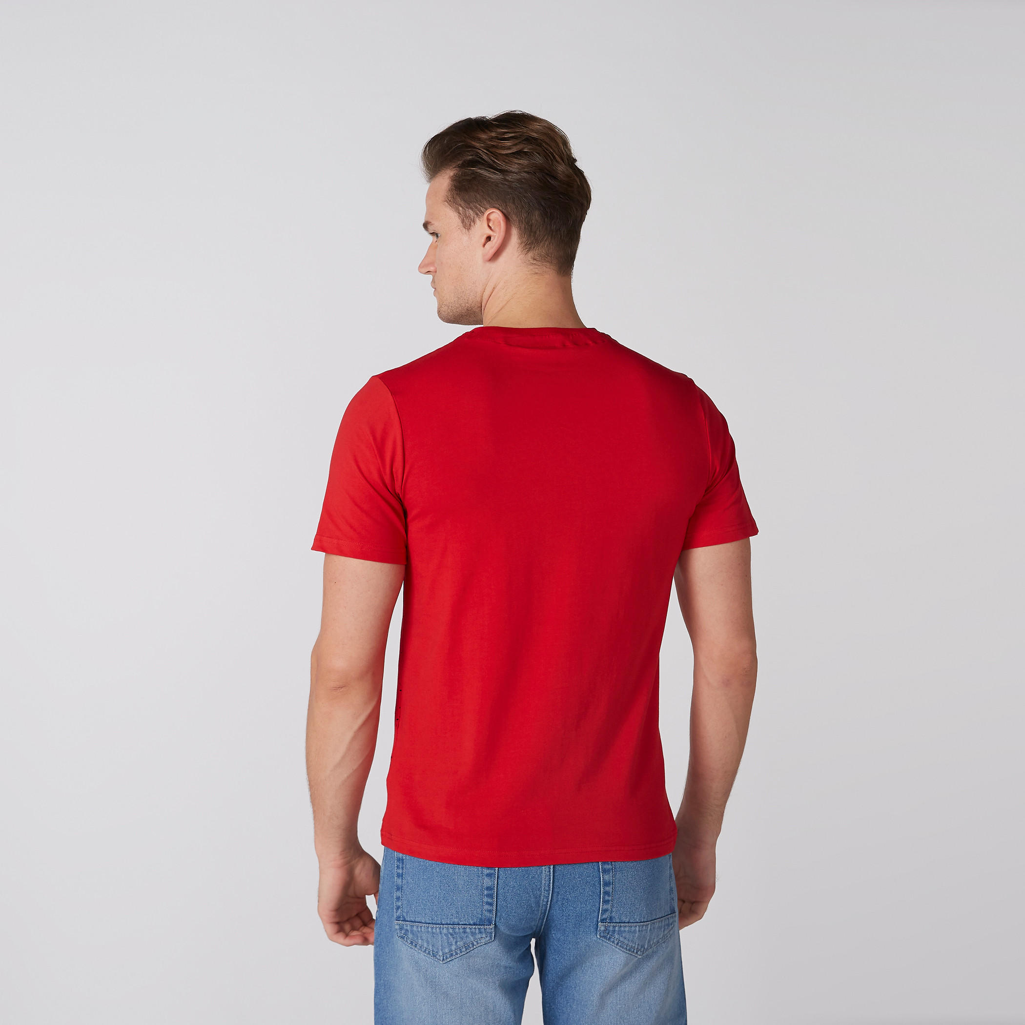 تيشيرت بياقة ضيّقة وأكمام قصيرة وطبعات سوبرمان-men-clothing-tshirtsandpolos-tshirts-image-4