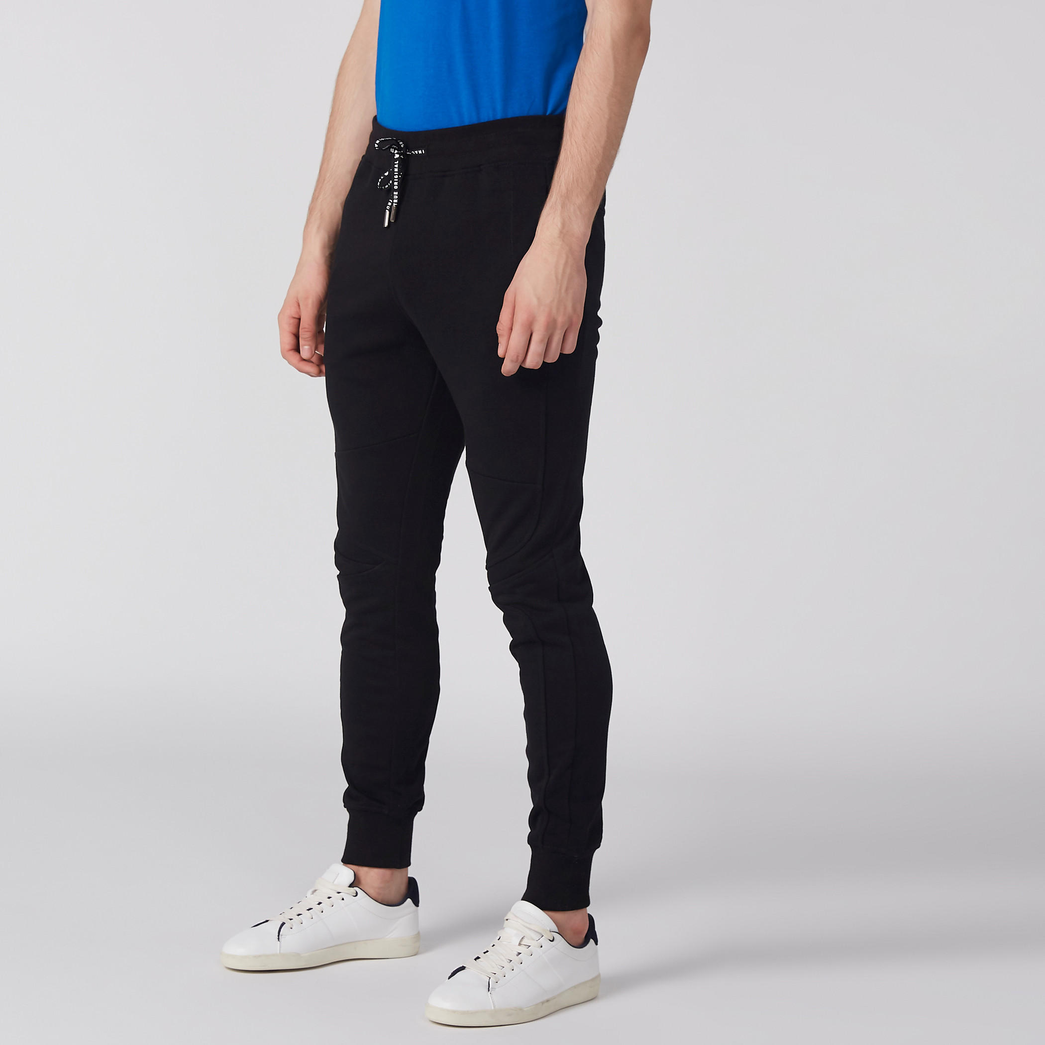 بنطال رياضي طويل بخصر مطاطي برباط-men-clothing-bottoms-joggers-image-4