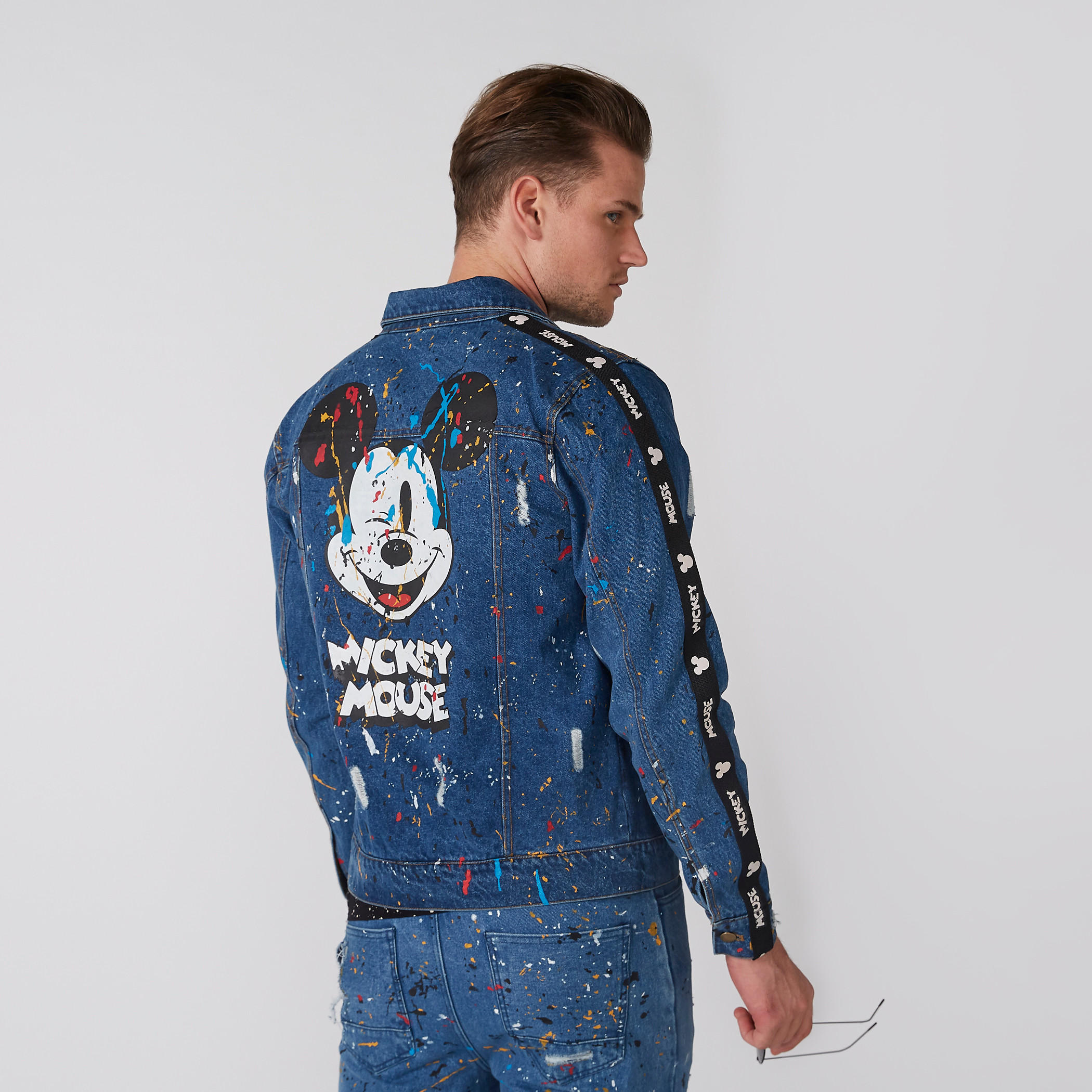 جاكيت من الدينم بأكمام طويلة وزر إغلاق وطبعات ميكي ماوس-men-clothing-jacketsandblazers-jackets-image-5