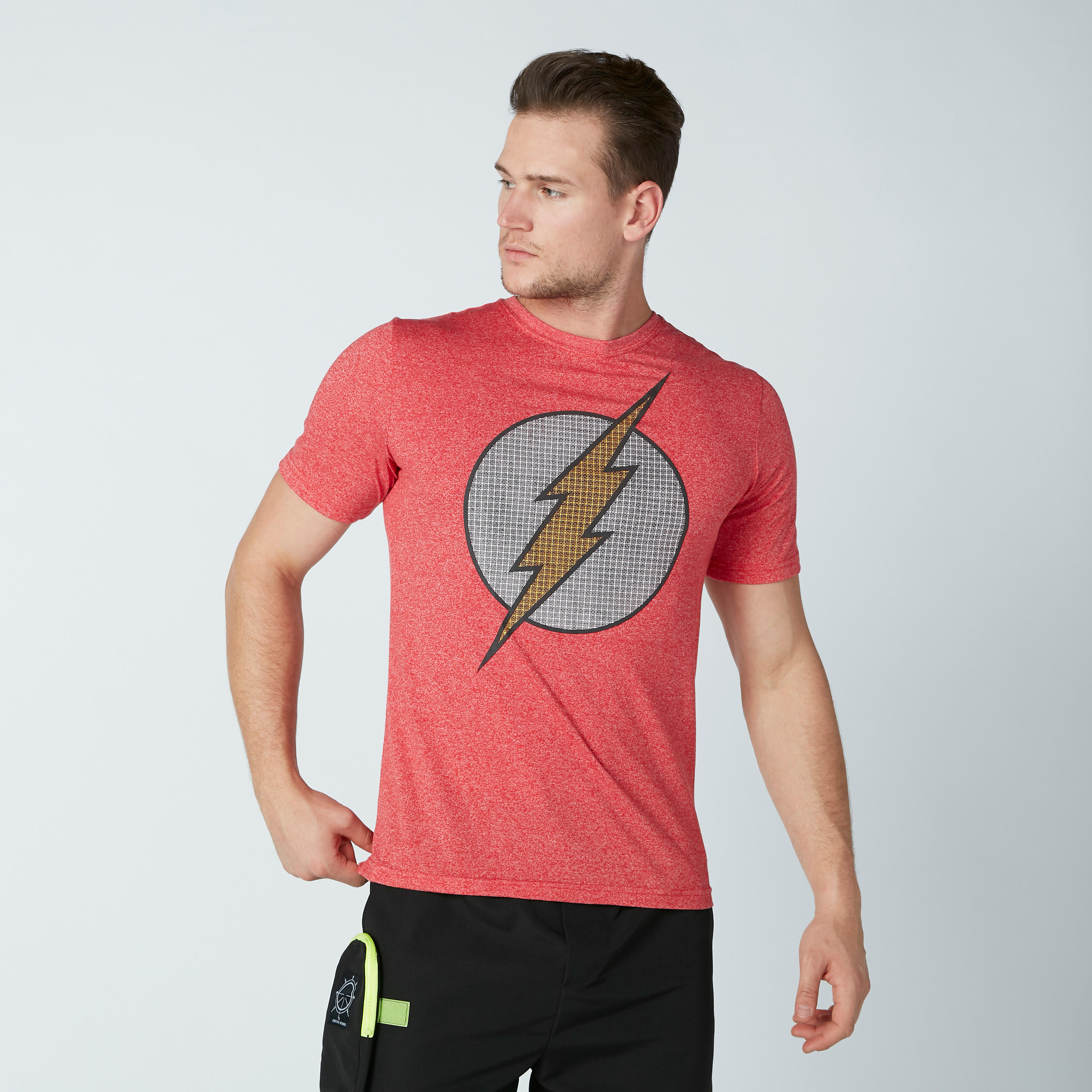 The Flash Printed T-Shirt with Short Sleeves-men-clothing-tshirtsandpolos-tshirts-image-1