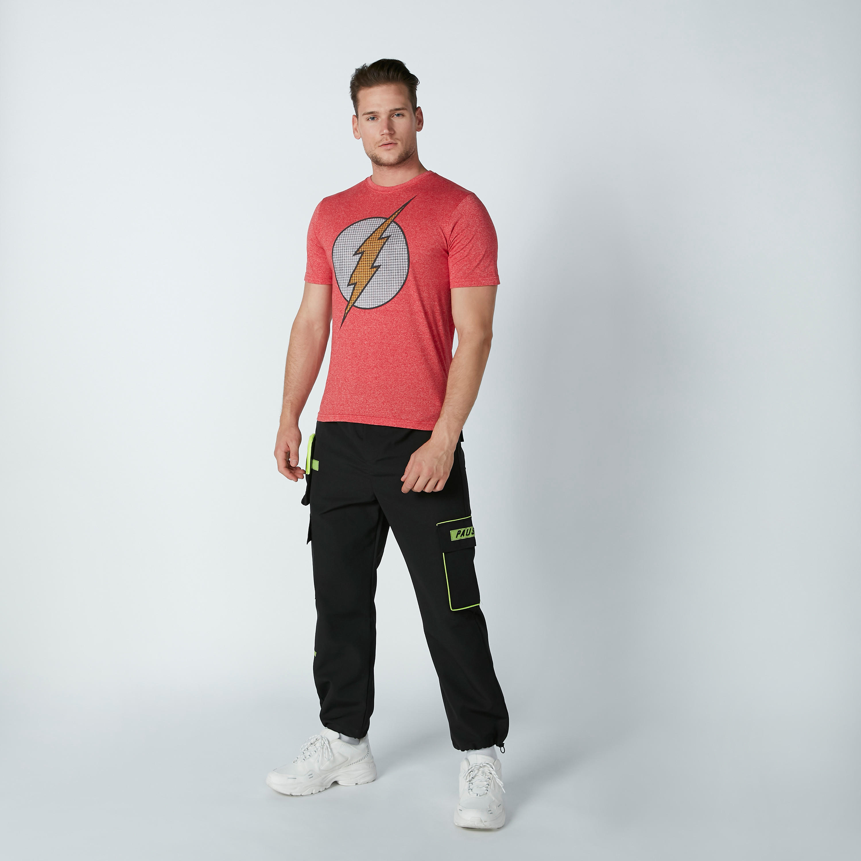 The Flash Printed T-Shirt with Short Sleeves-men-clothing-tshirtsandpolos-tshirts-image-2