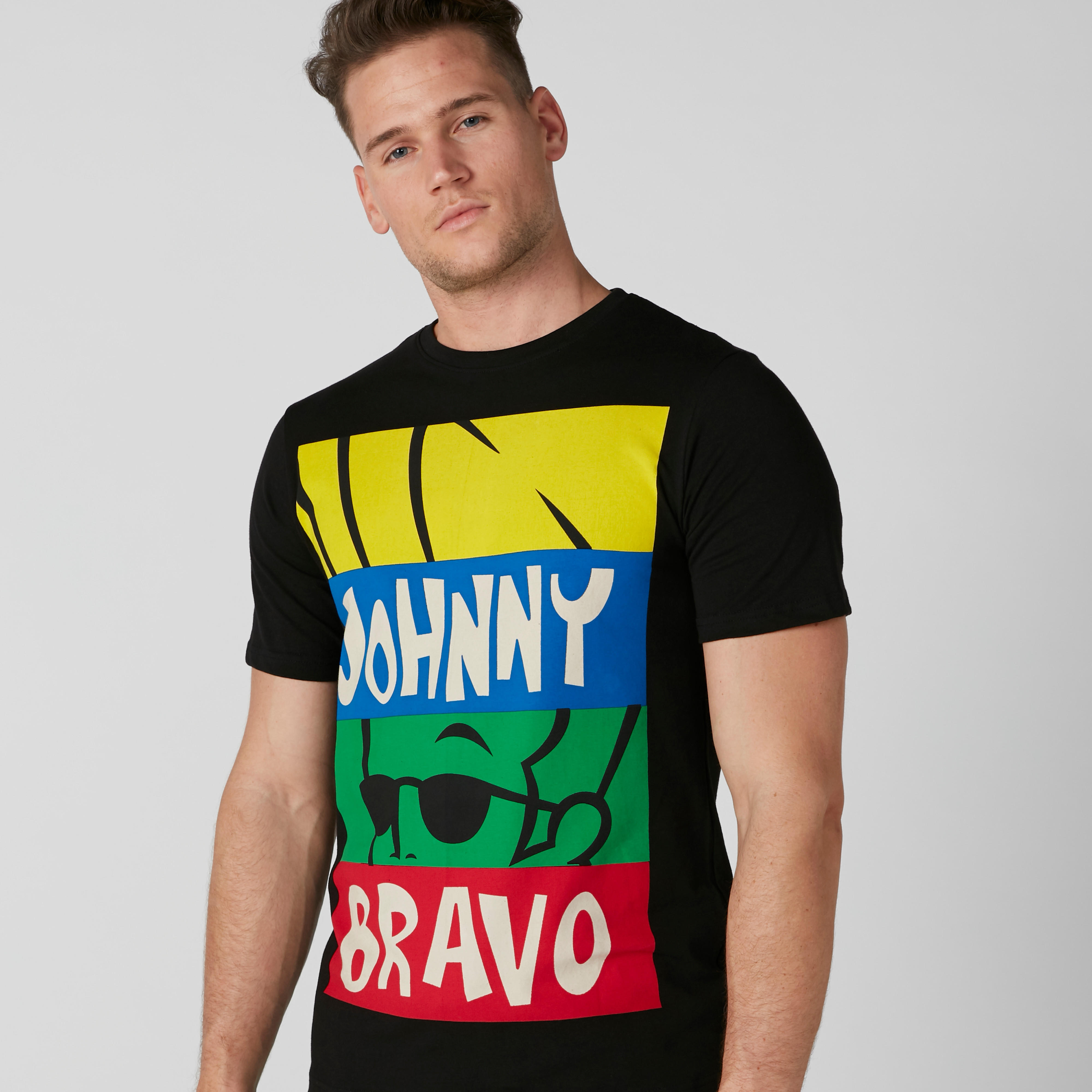 تيشيرت سليم فيت بياقة ضيّقة وطبعات جوني برافو-men-clothing-tshirtsandpolos-tshirts-image-4