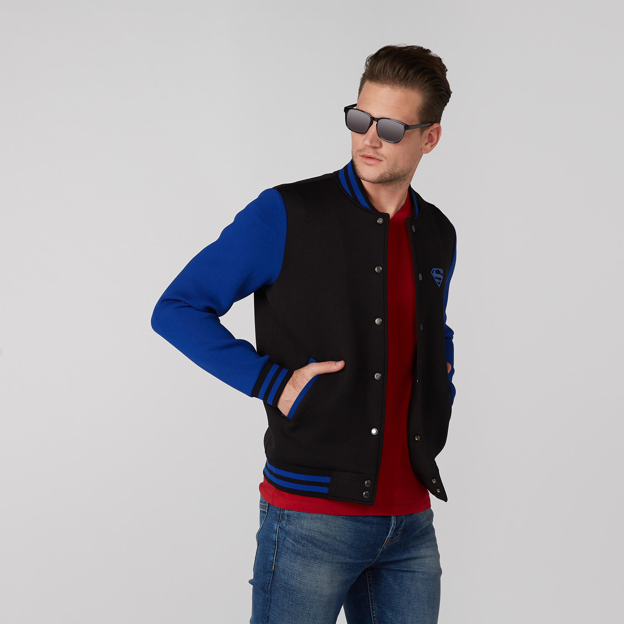 جاكيت بأكمام طويلة وجيوب وطبعات سوبرمان-men-clothing-jacketsandblazers-jackets-image-4
