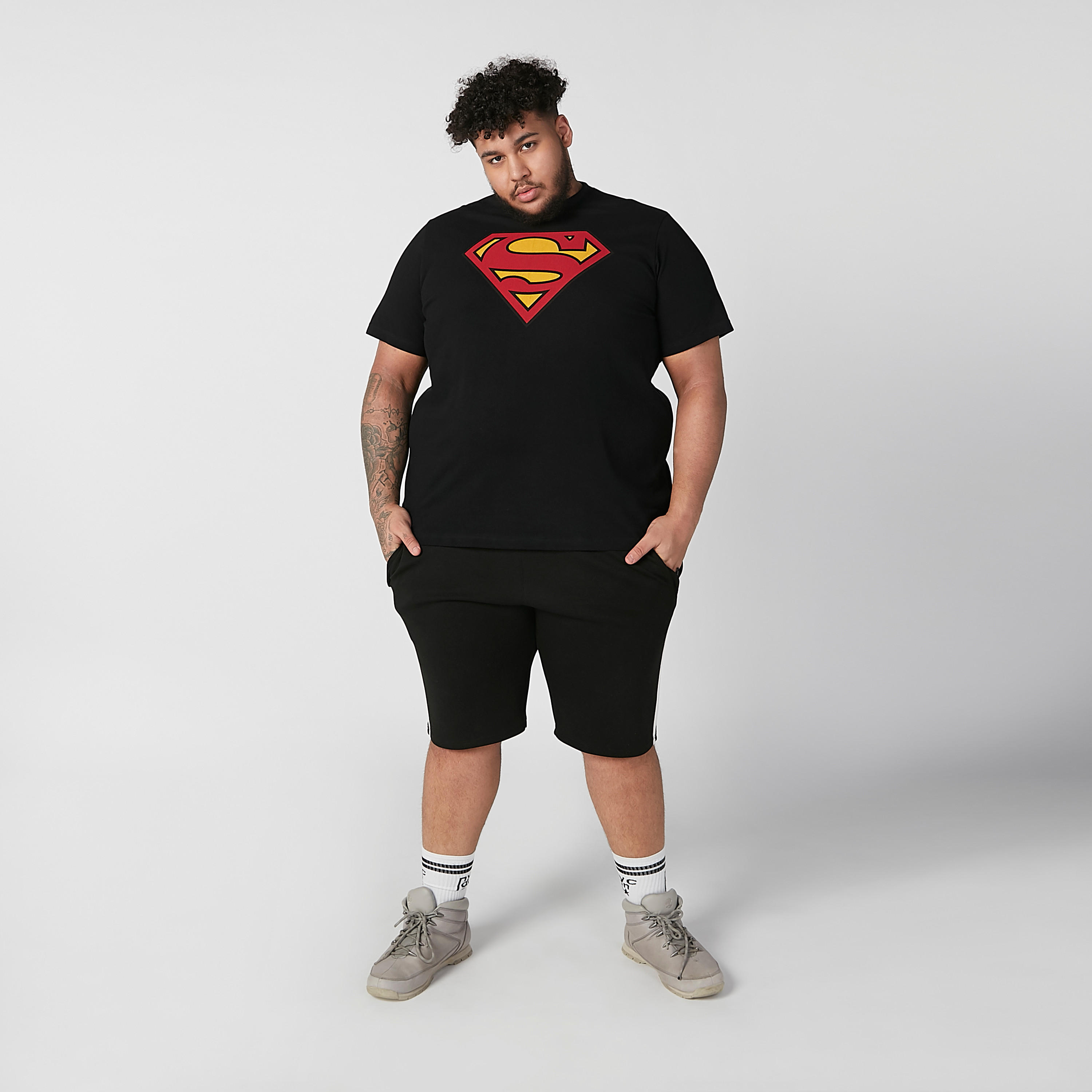 Superman Printed T-shirt with Crew Neck and Short Sleeves-men-clothing-tshirtsandpolos-tshirts-image-2