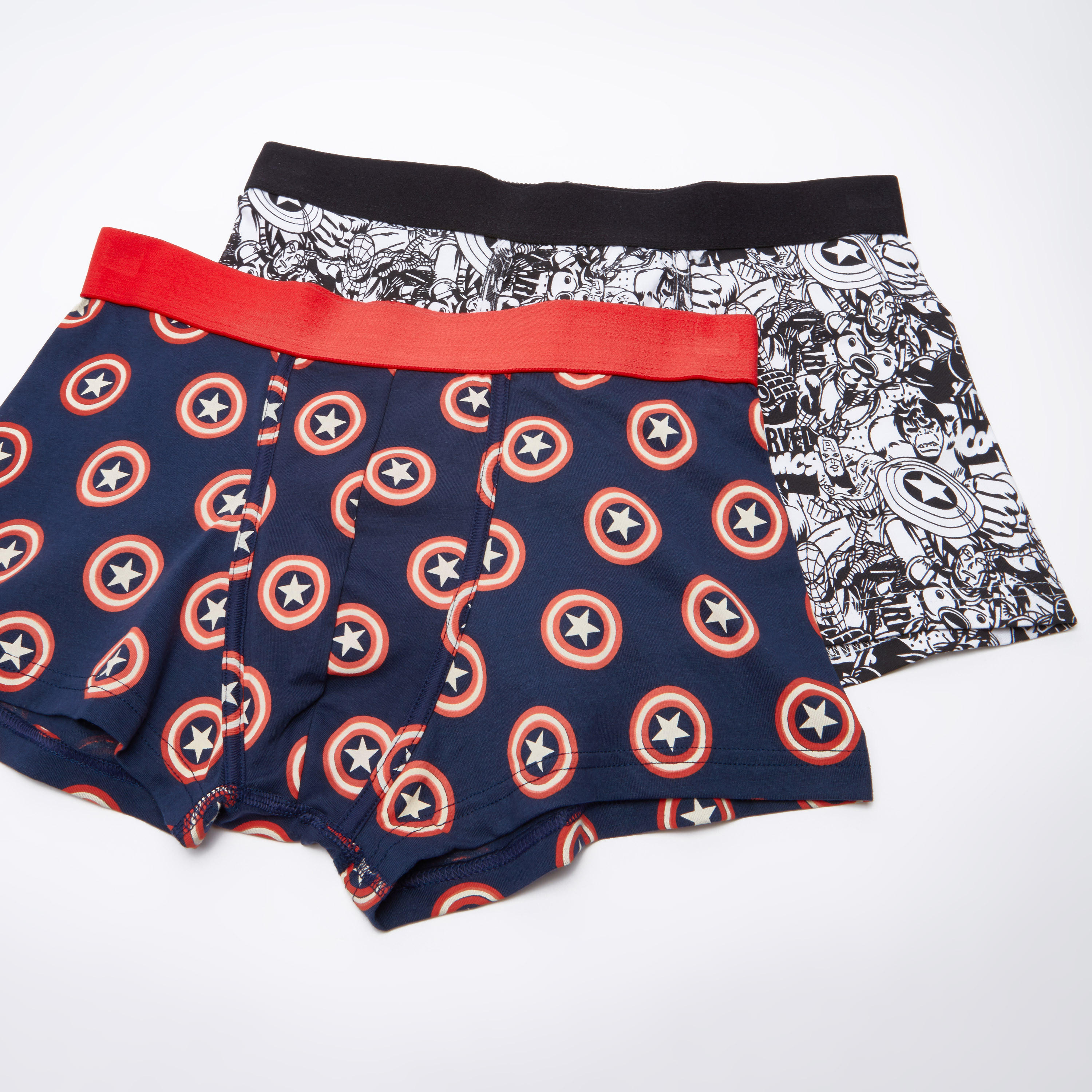سراويل داخلية بخصر مطّاطي وطبعات أفينجرز - طقم من قطعتين-men-clothing-innerwear-underwear-image-1