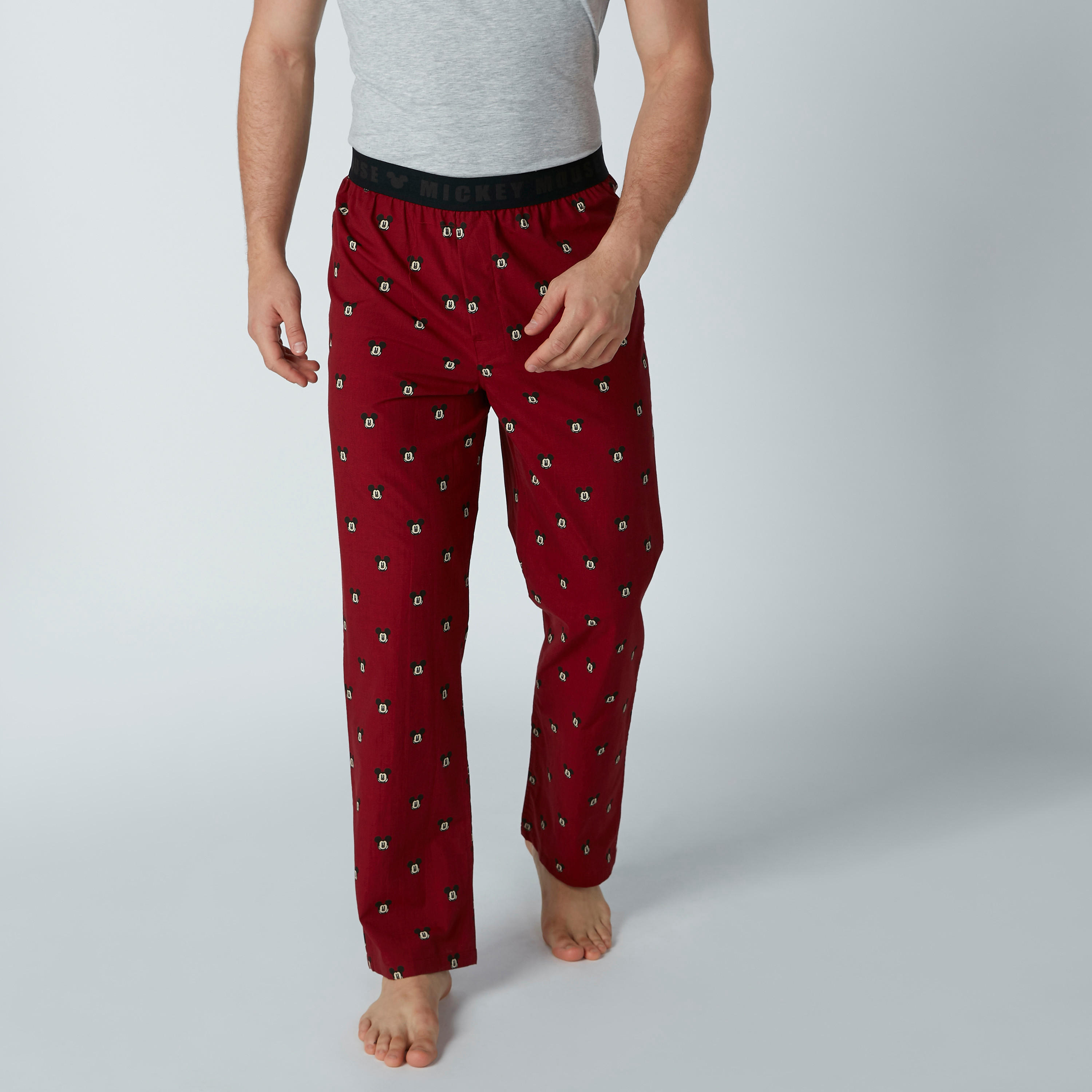 بنطال بيجاما طويل بخصر مطّاطي وطبعات من ميكي ماوس-men-clothing-nightwear-pyjamaandshorts-image-3